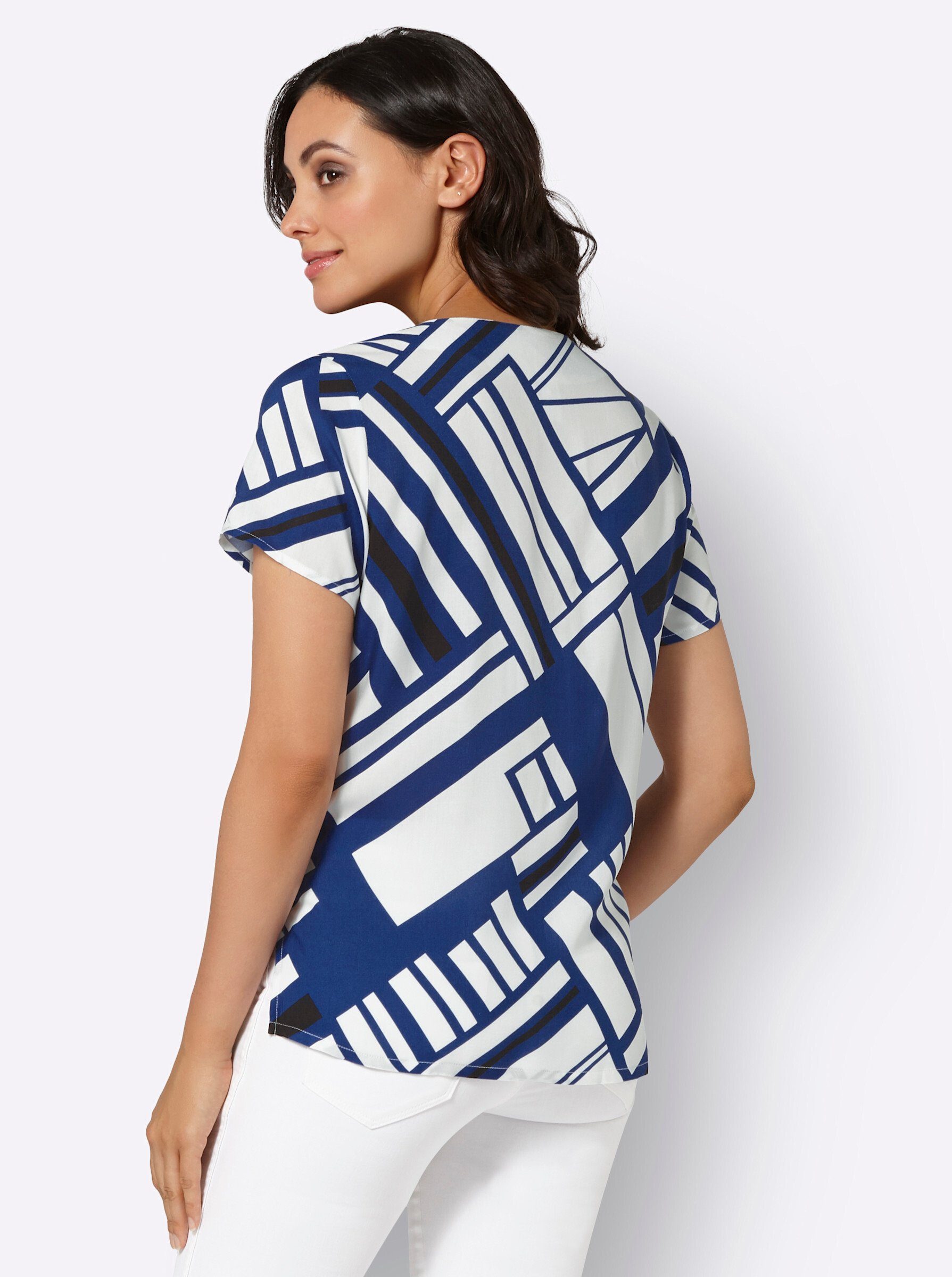 Witt Klassische Bluse Druckbluse .