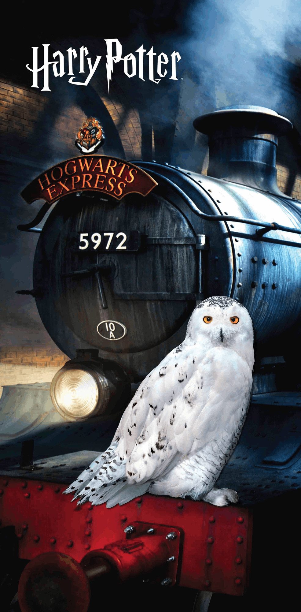 Jerry Fabrics Handtücher Harry Potter Badetuch Hedwig Hogwarts Express 70 x 140 cm Baumwolle, (1 Duschtuch, 1-St), Langlebig