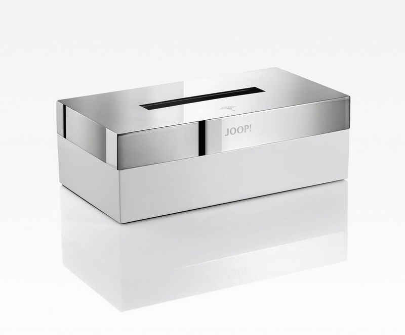 Joop! Kosmetikbox Kosmetiktuchbox, Kosmetiktuchbox JOOP! CHROME (LBH 23.60x12.50x8.50 cm) LBH 23.60x12.50x8.50 cm weiß