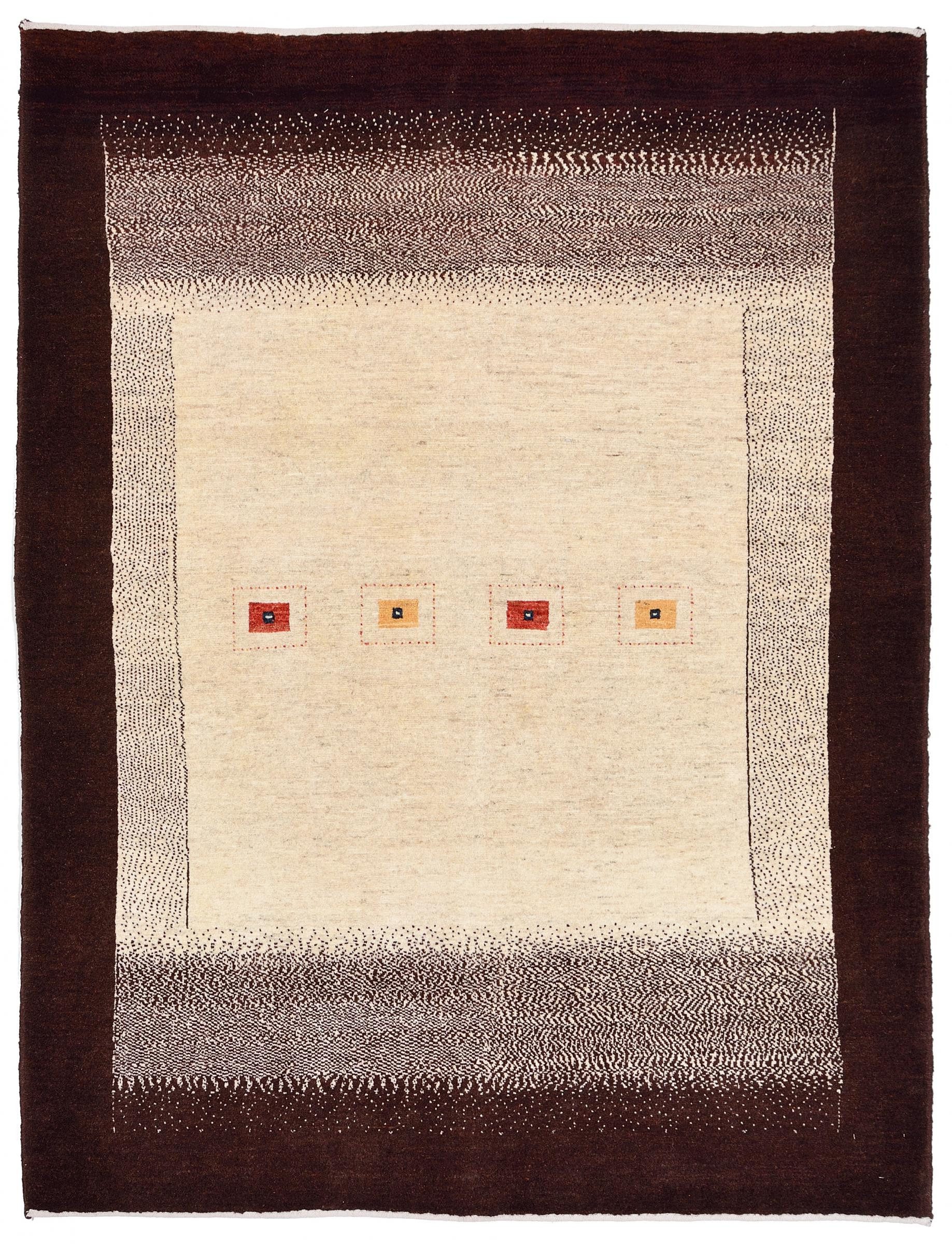 Nain Trading Orientteppich Perser Gabbeh Loribaft 151x199 Handgeknüpfter Moderner Orientteppich, rechteckig, Höhe: 12 mm