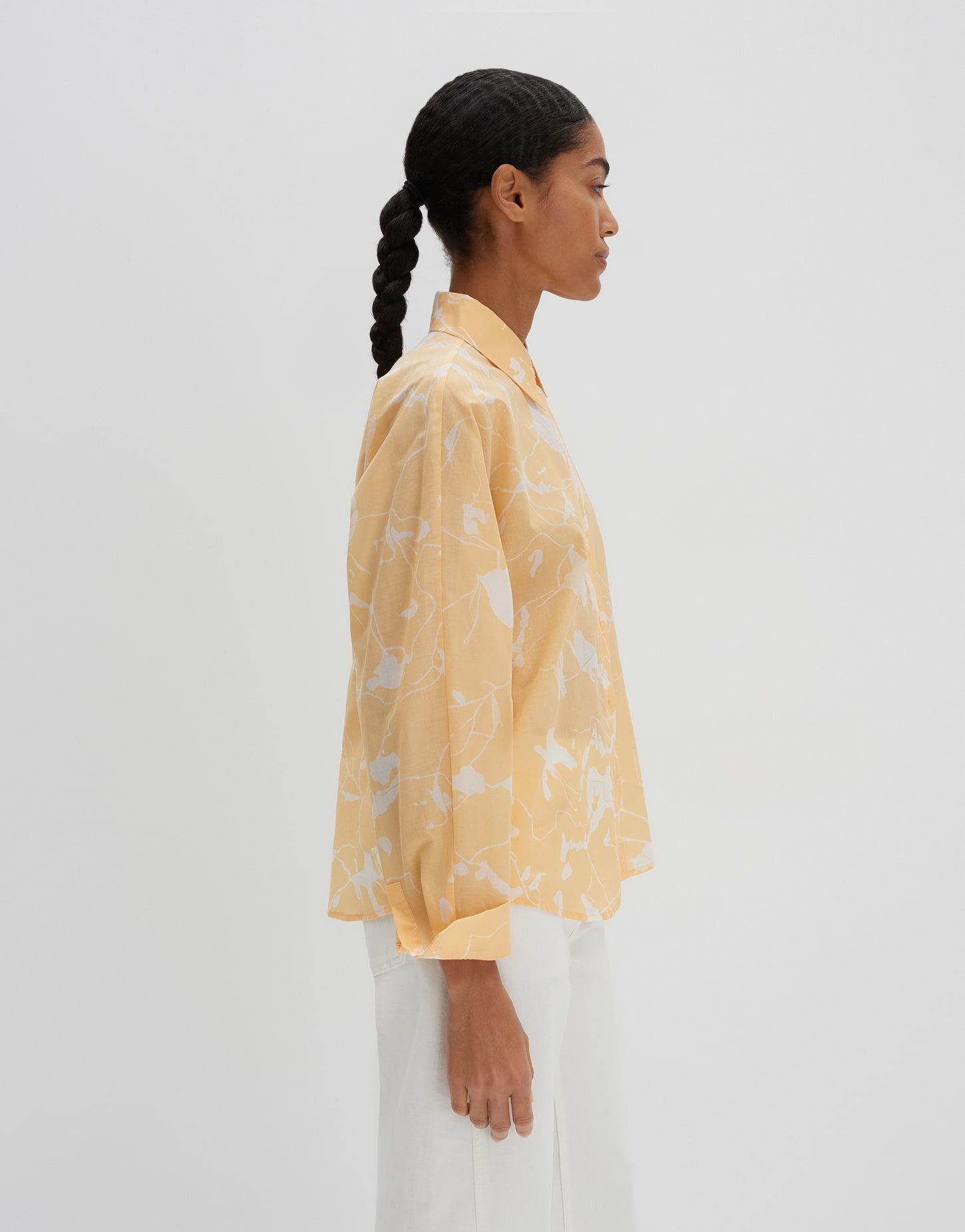 someday Langarmbluse ZARINE NATURE aus leichtem cotton voile