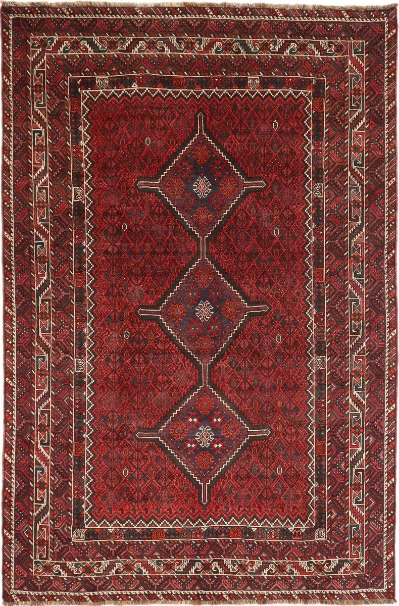 Orientteppich Perserteppich, Nain rechteckig, / Höhe: Handgeknüpfter Shiraz 10 220x332 Trading, mm Orientteppich