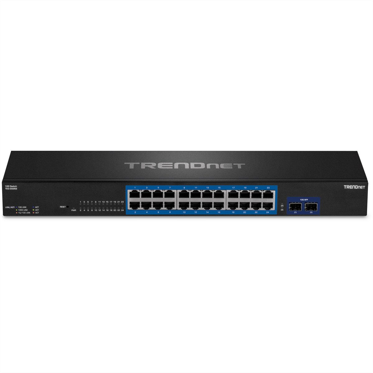 Trendnet TEG-30262 24-Port Switch Netzwerk-Switch (Gigabit 2x10G SFP+ Slots)