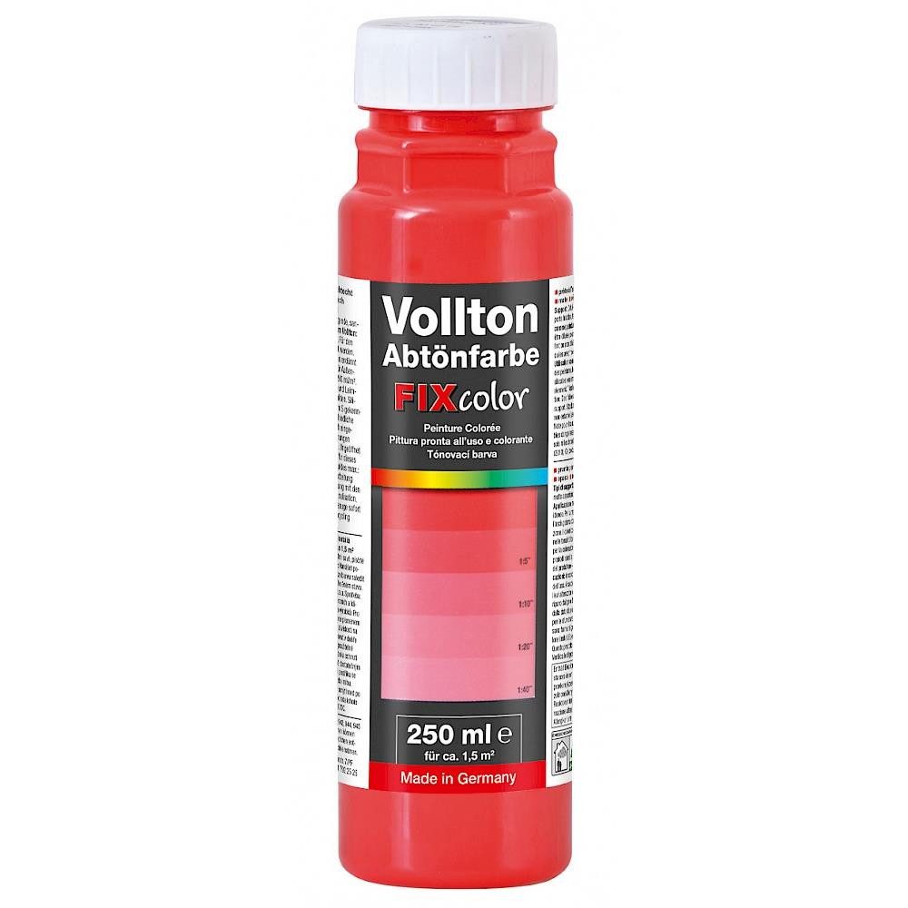 baufan® Vollton- und Abtönfarbe Farbe zum Mischen Innen und Außen Volltonfarbe, Farbtöne für dekorative Anstriche + Abtönen weißer Dispersionsfarben