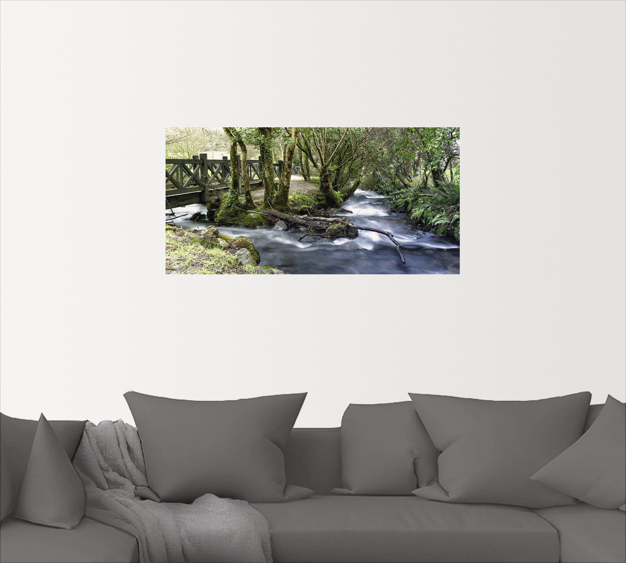 versch. Wandbild Größen Wasser, St), Wandaufkleber Wilde Artland oder Alubild, Poster in (1 Gewässer Leinwandbild, als