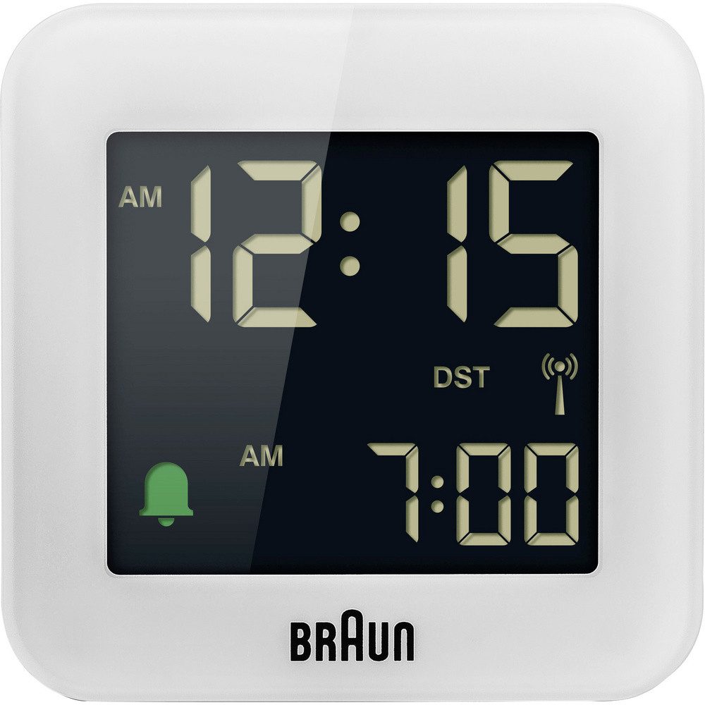 Braun Wecker Braun BC08W-DCF Funk Wecker Weiß
