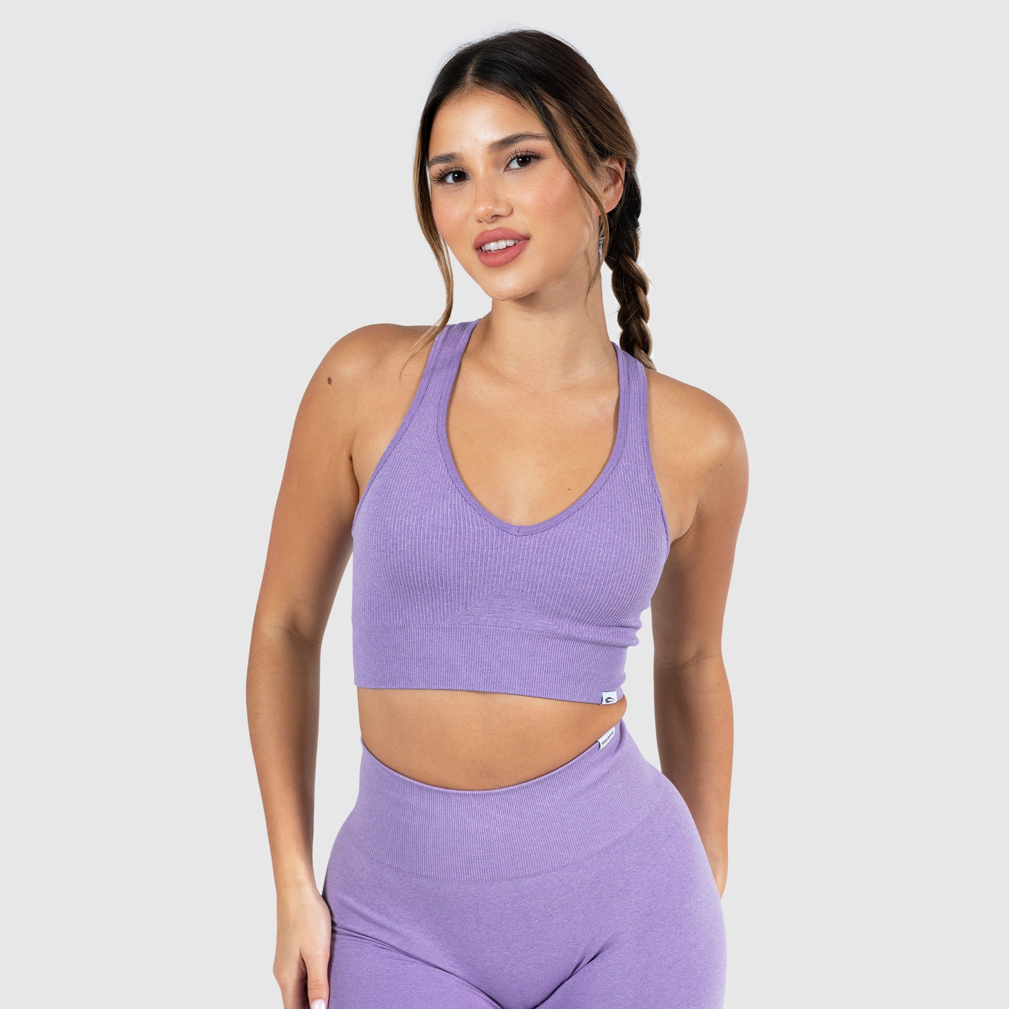 Smilodox Sport-BH Amaze Pro Seamless Melange Lila