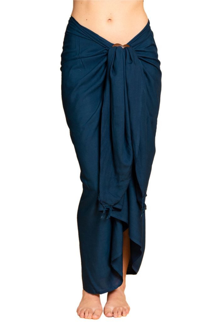 PANASIAM Sarong Pareo einfarbig in 2 Größen als Strandtuch Strandkleid Strandrock, Viskose, oder Bikini Cover-up Tuch für den Strand Schultertuch Schal Halstuch