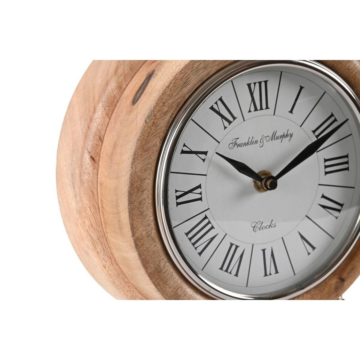 Alumi Decor cm Silberfarben DKD Uhr DKD Decor natürlich x 24 x Home 18 Home 10,5 Standuhr