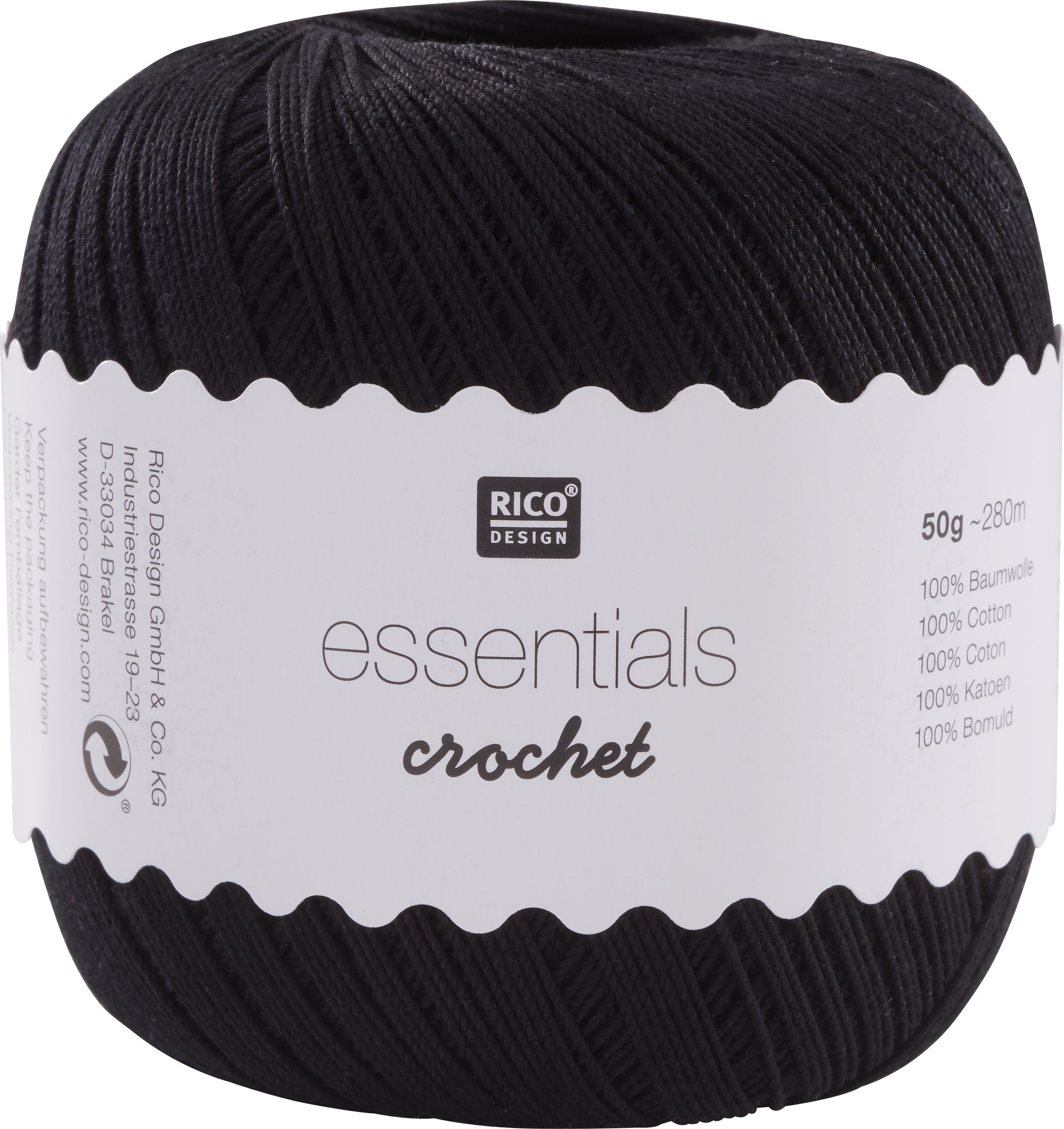 Rico Design Essentials Crochet Häkelwolle, 280 m