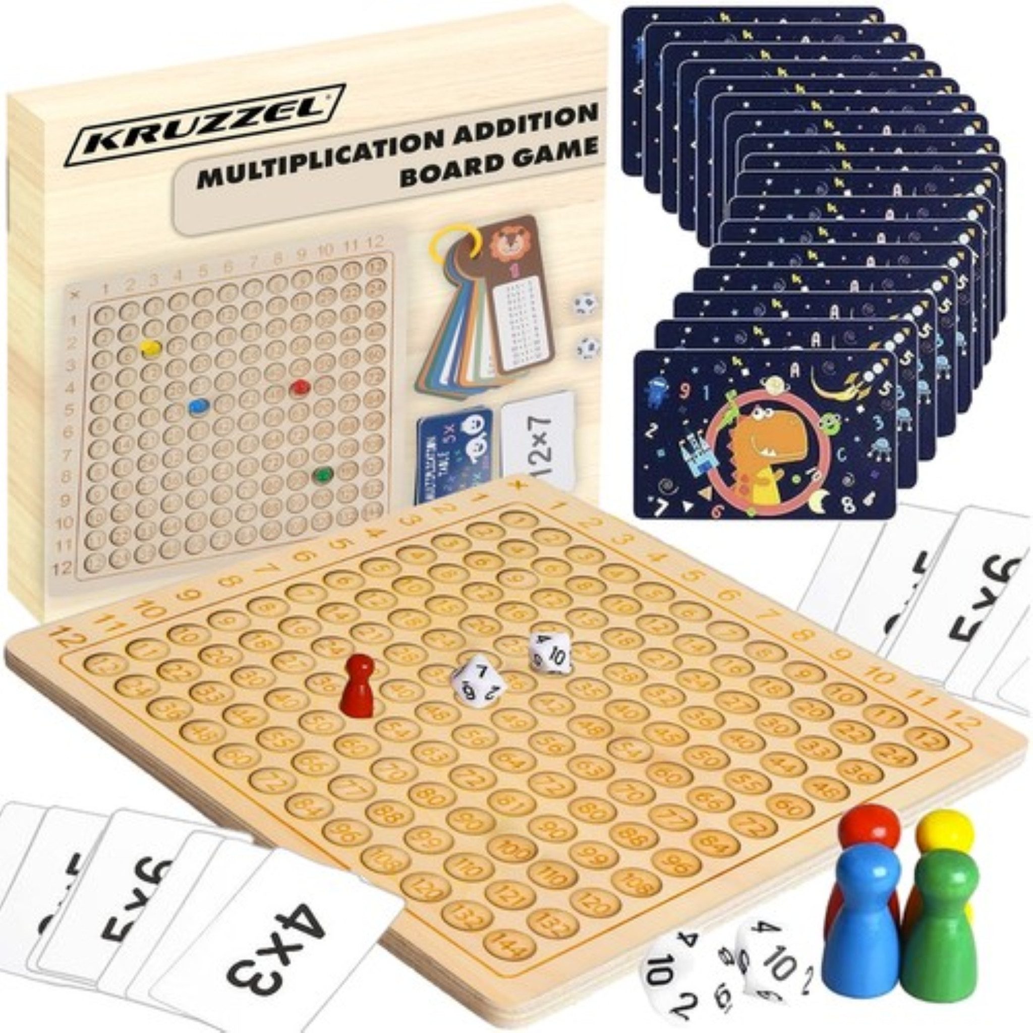KRUZZEL Lernspielzeug Einmaleins-Brettspiel Motorik - Holz günstig online kaufen