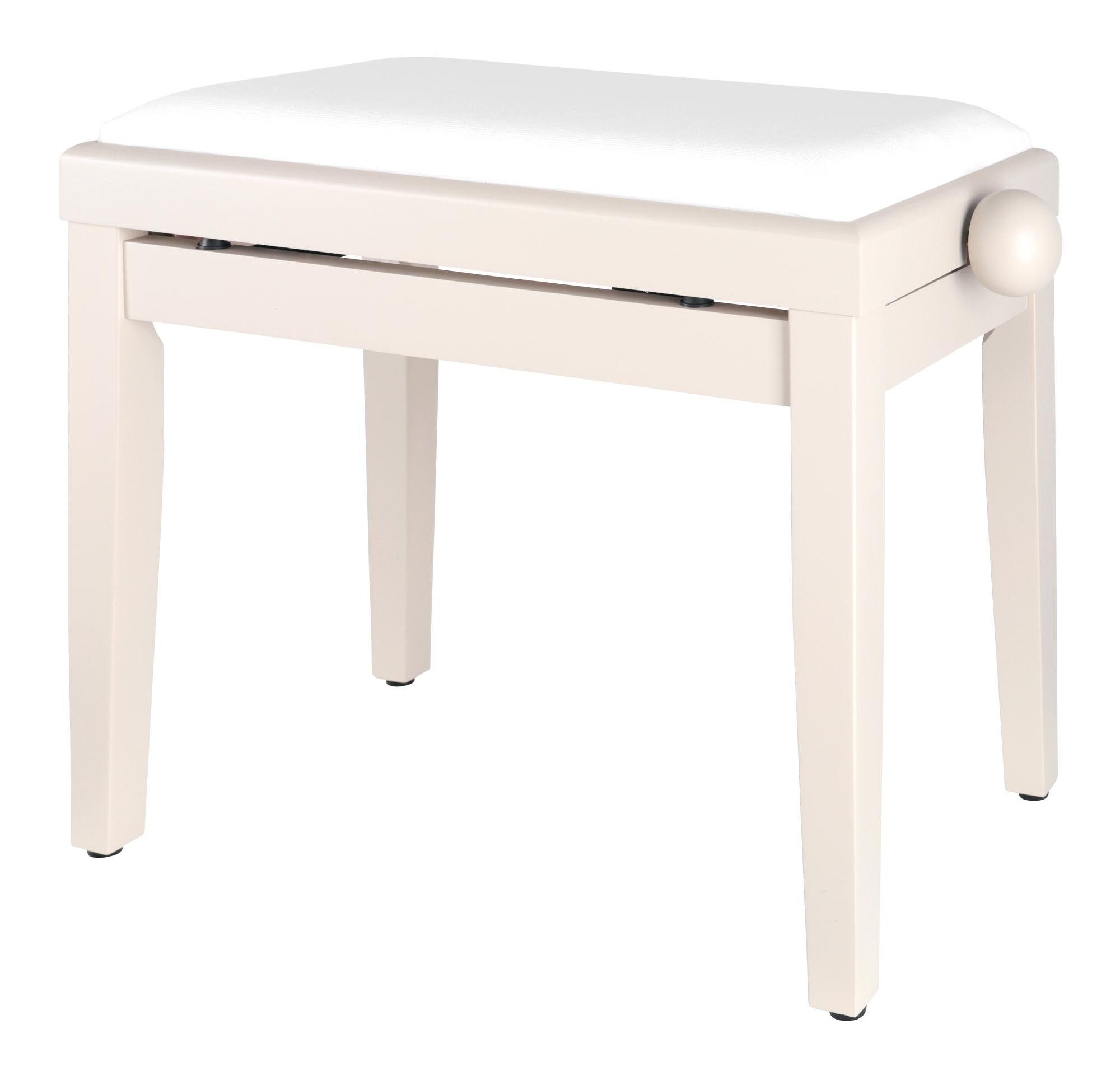 Classic Cantabile Klavierbank DP Pianobank - Höhenverstellbar von 47 bis 56 cm (Hochwertiger Sitzkomfort, 1-St., Sitzfläche 55 x 32 cm), Leichtgängige Spindelmechanik