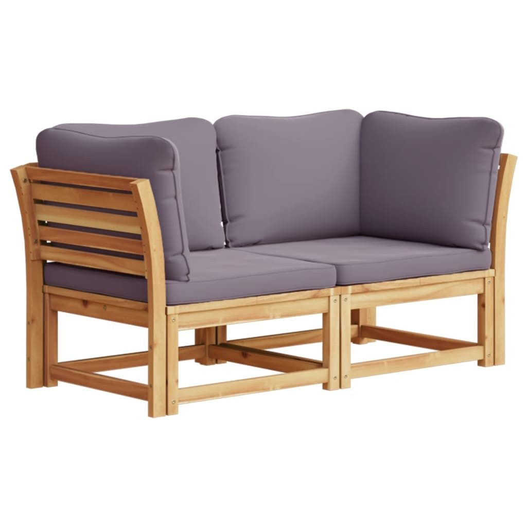 vidaXL Sofaelement Gartensofa mit Kissen 2-Sitzer günstig online kaufen