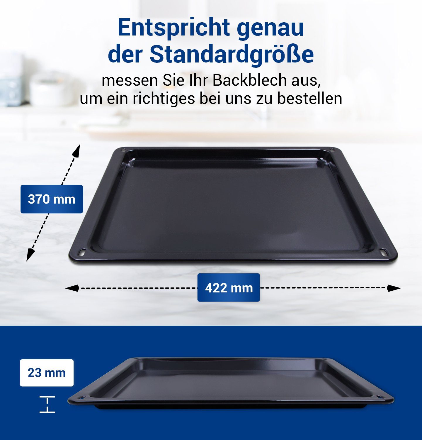 Zanussi Backblech Bratblech 353193923/3 Blech, emailliert, für Backofen Herd – Bild 4 von 5