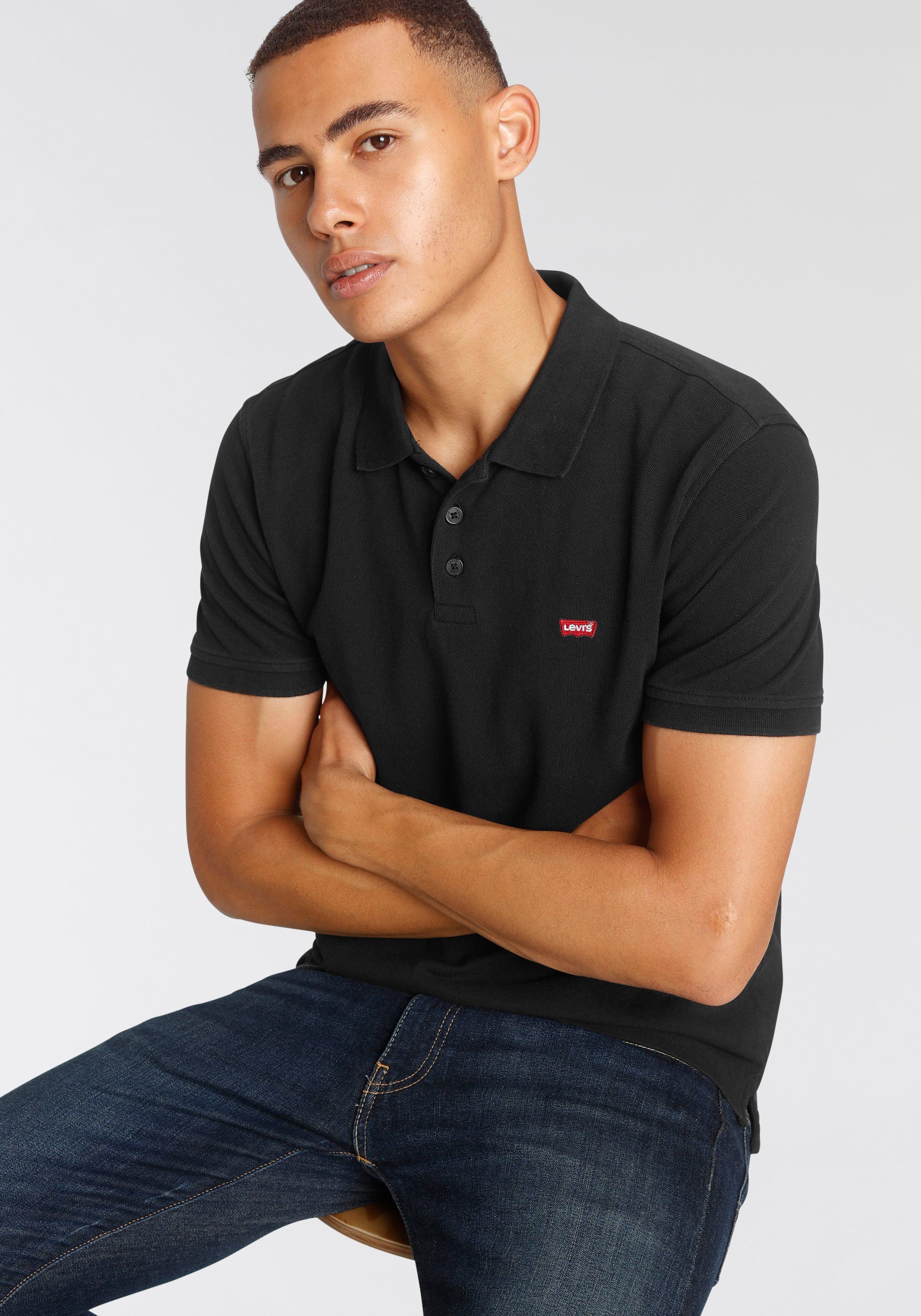 kleinem POLO LE Batwing-Logo Poloshirt NEW mit Levi's® HM LEVIS black