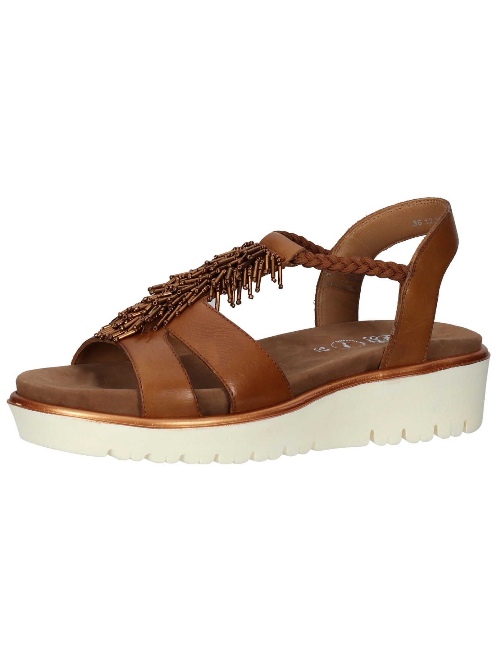 Sandalen Glattleder . Keilsandalette