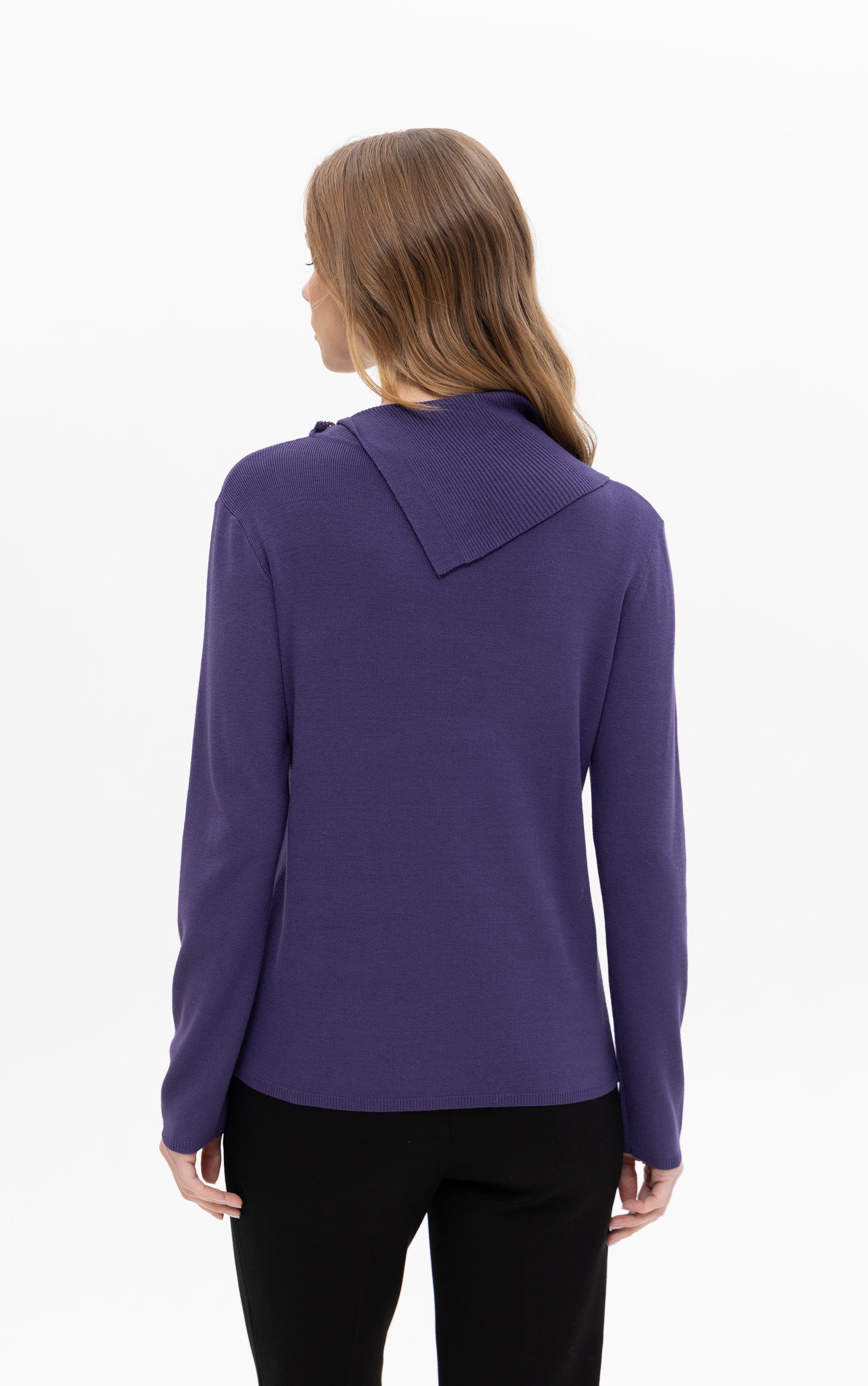 Passioni Strickpullover mit Umschlagkragen günstig online kaufen