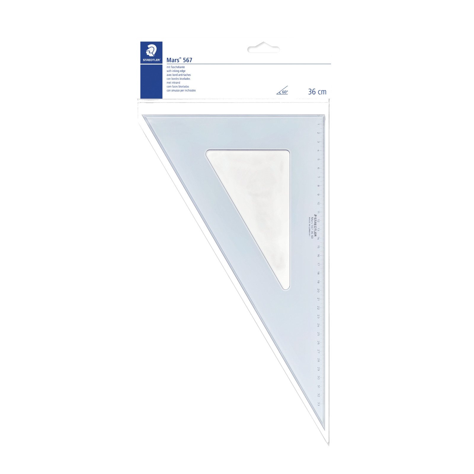 Geodreieck STAEDTLER Mars 567 Zeichendreieck - 36 cm - 60°/30°