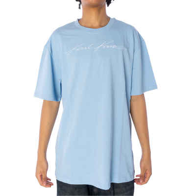 Karl Kani T-Shirt Karl Kani Autoraph Heavy Jersey T-Shirt Herren Shirt light blue (1-tlg)