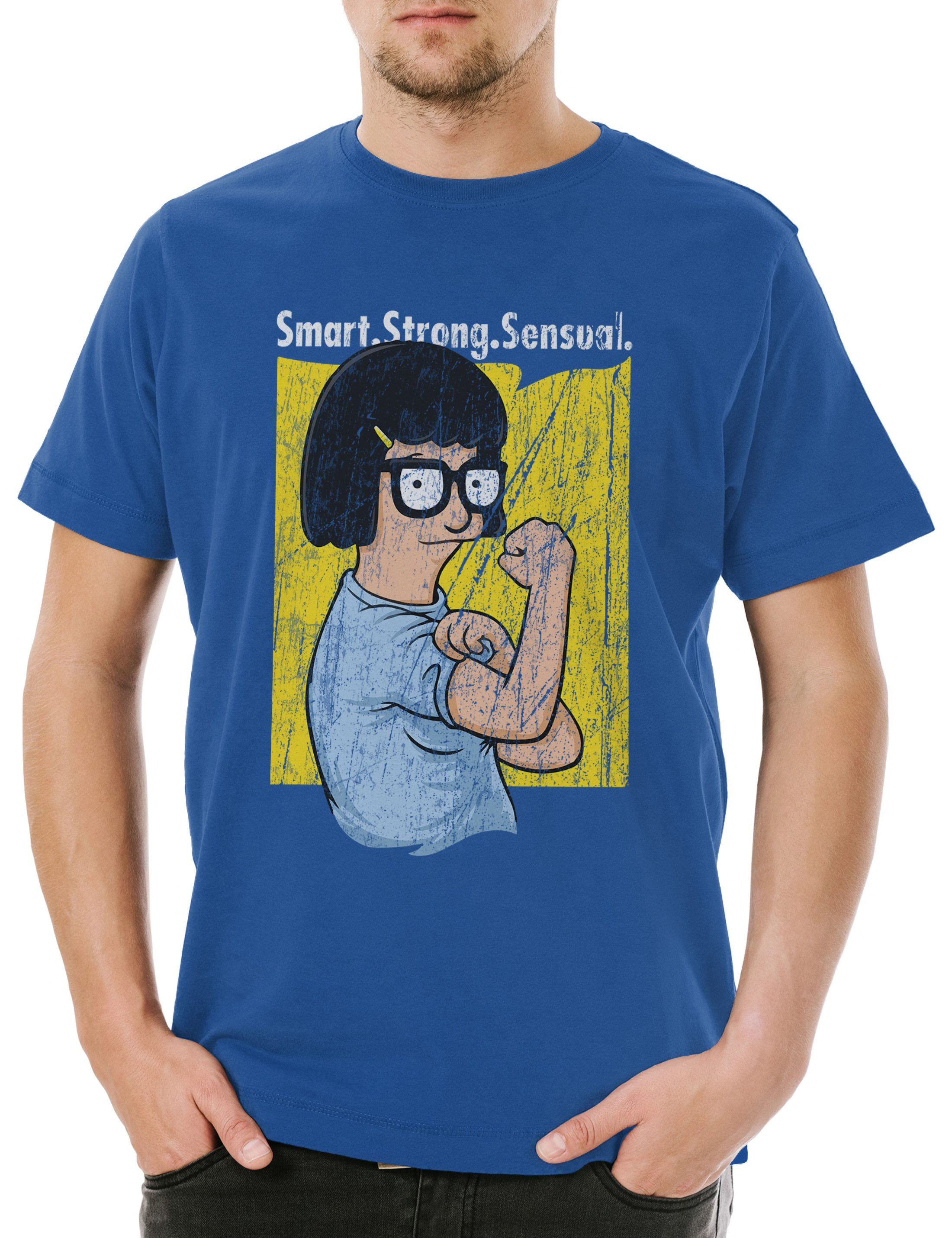Print-Shirt Smart Belcher Herren T-Shirt Bob's Hamburguesas Burgers Linda Tina