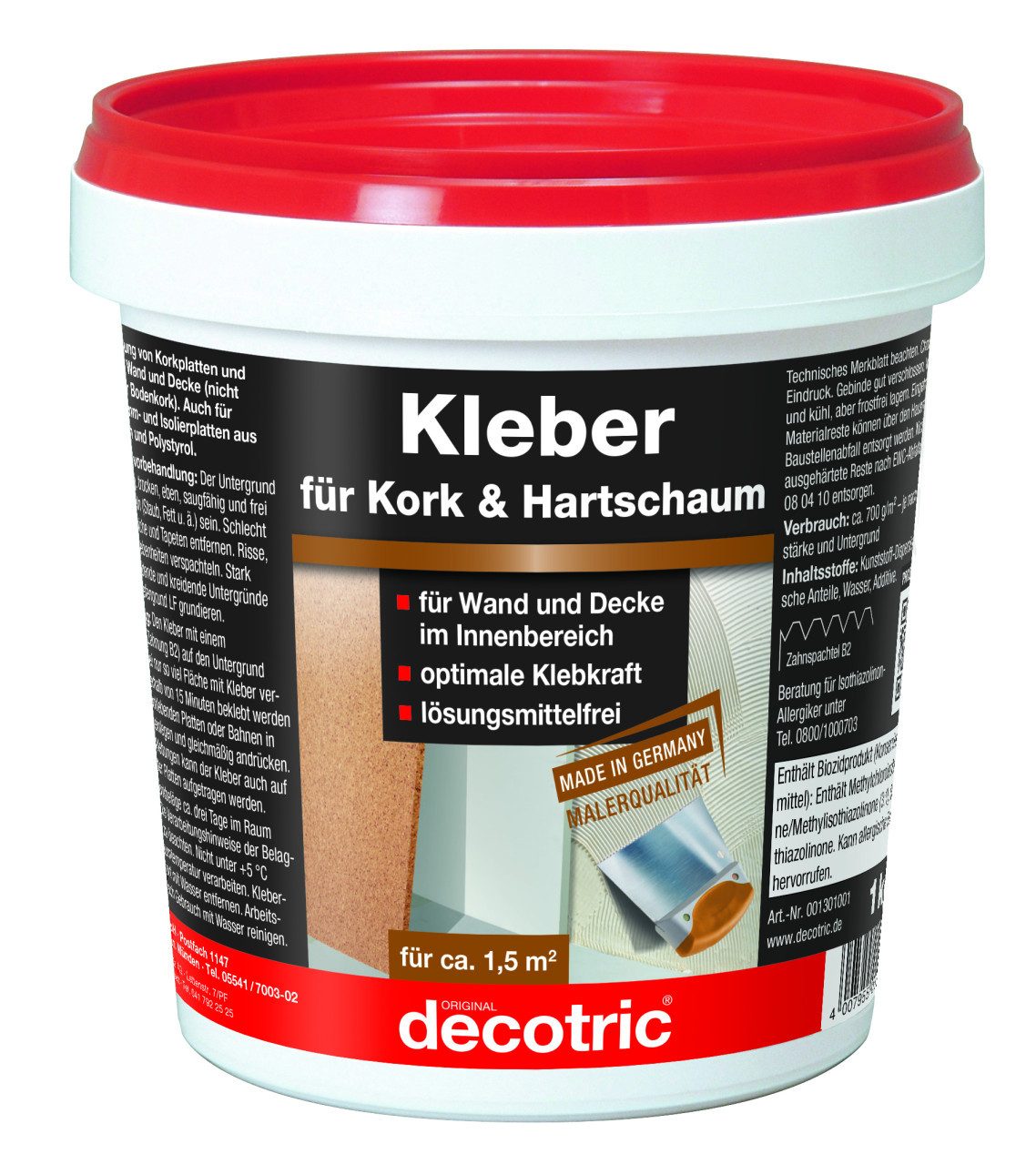 decotric® Bastelkleber Decotric Korkkleber 1 kg
