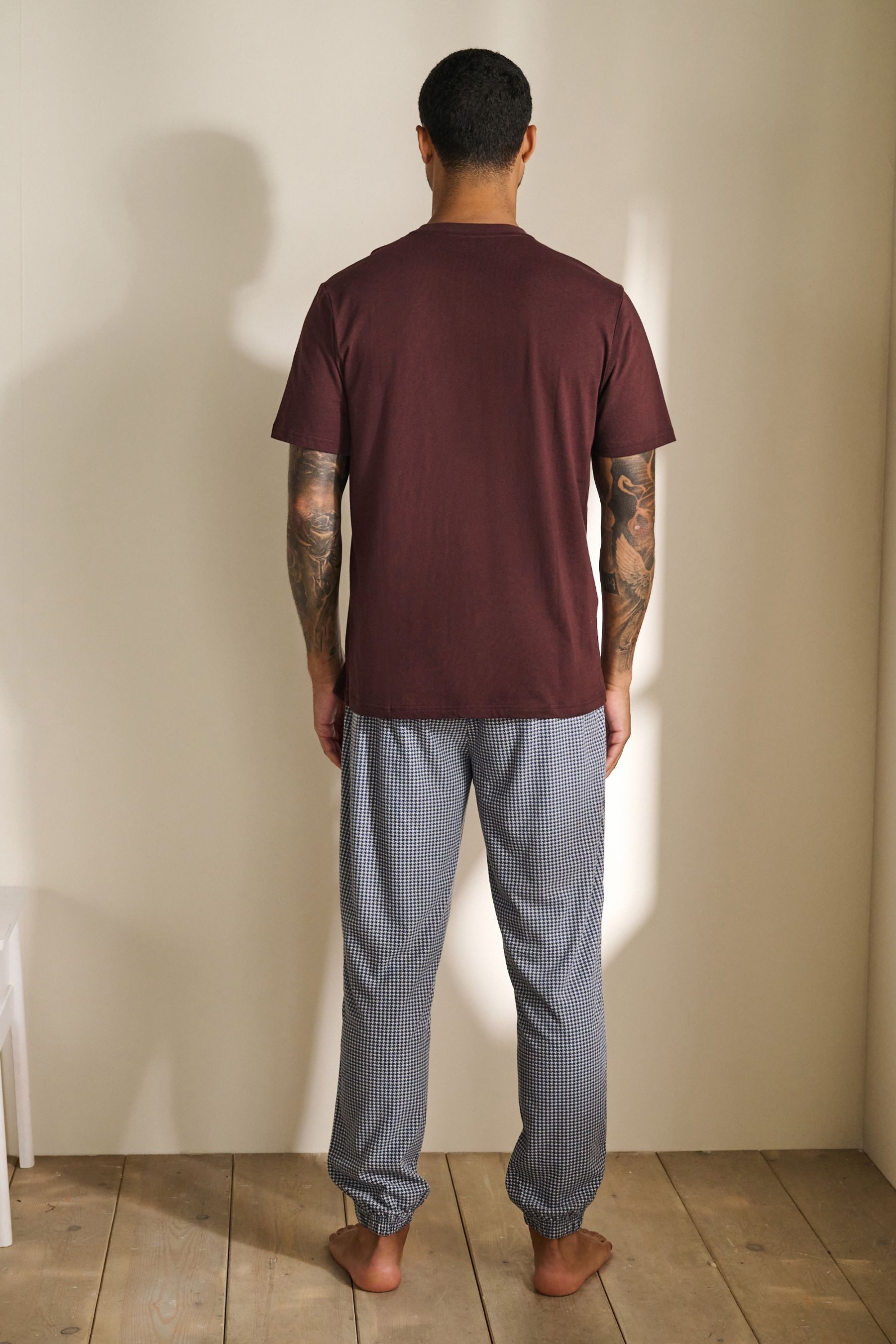 Next Pyjama Motionflex Kurzärmeliger Schlafanzug mit Bündchen (2 tlg)