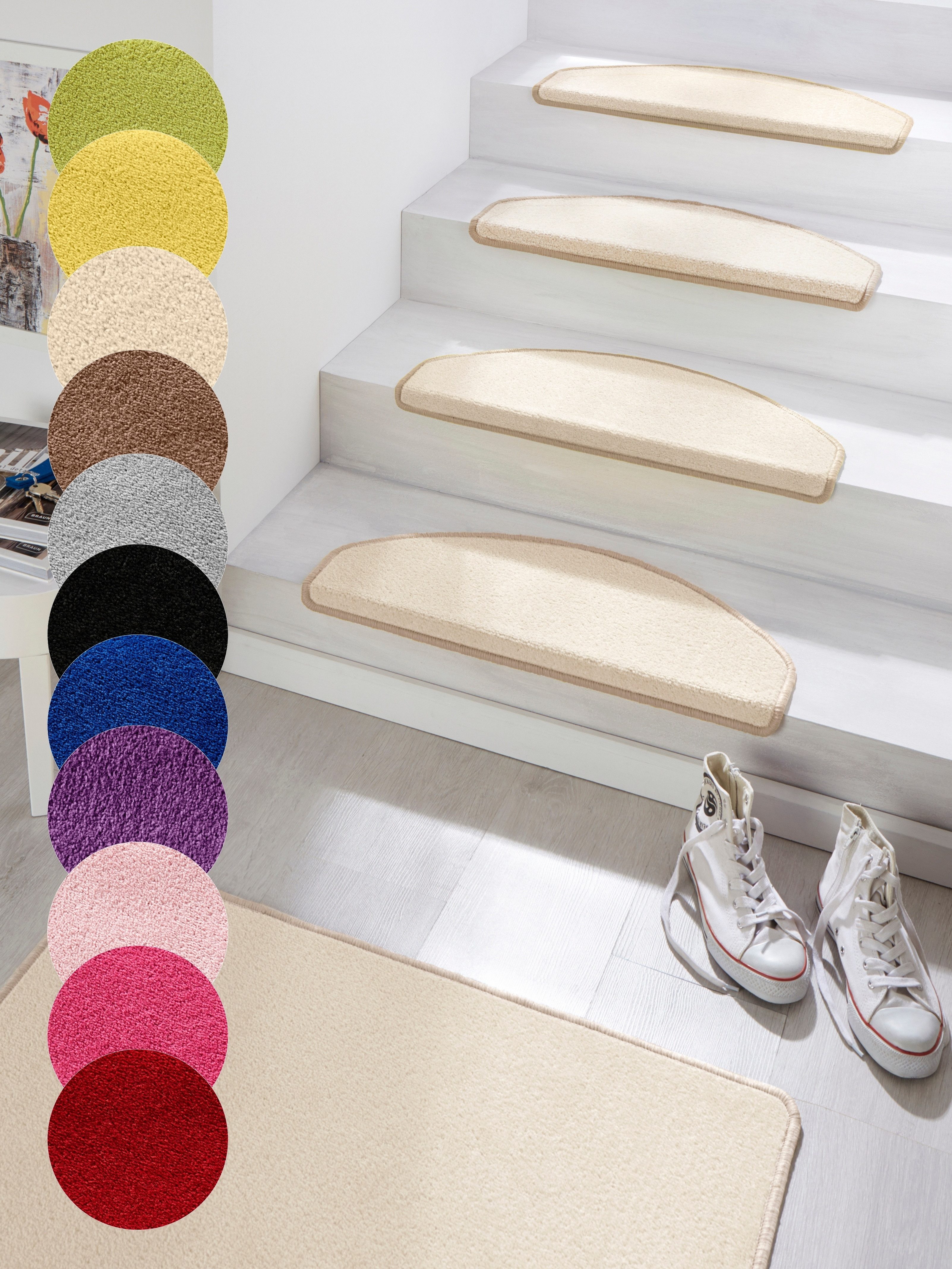 HANSE Home Stufenmatte Fancy, halbrund, Höhe: günstig online kaufen