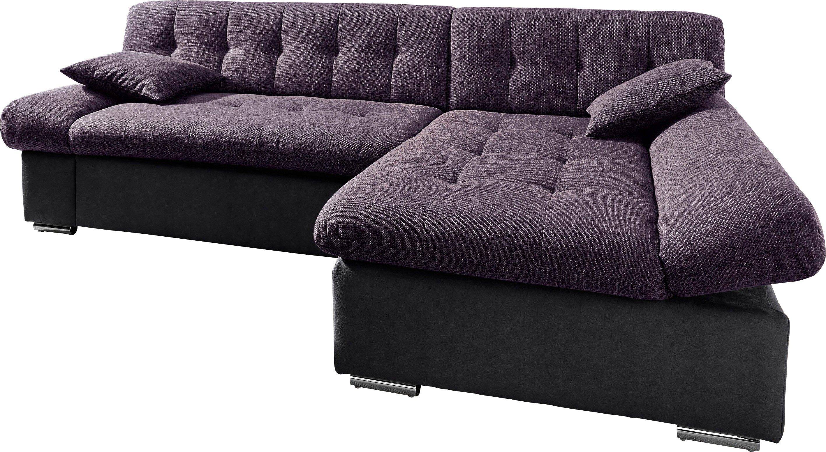 TRENDMANUFAKTUR Ecksofa Reggae, L-Form, wahlweise mit Bettfunktion