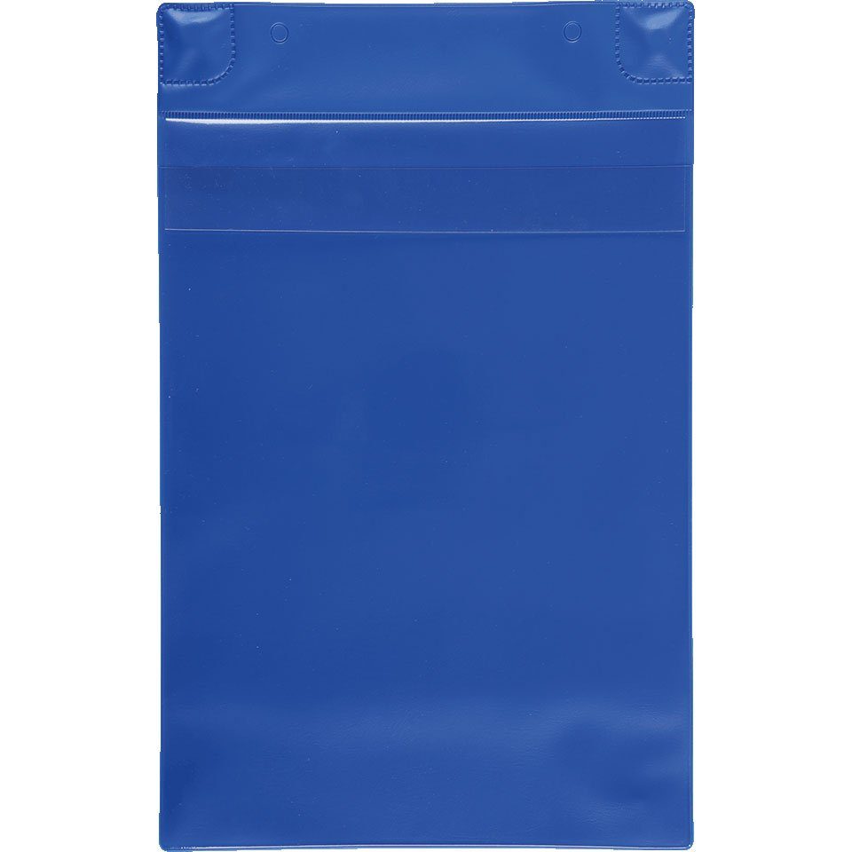 König Werbeanlagen (hoch) Zeitungsständer A4 XL, 5/VE tarifold DIN blau, Magnettasche, 259x360x2mm, Einlegemaß