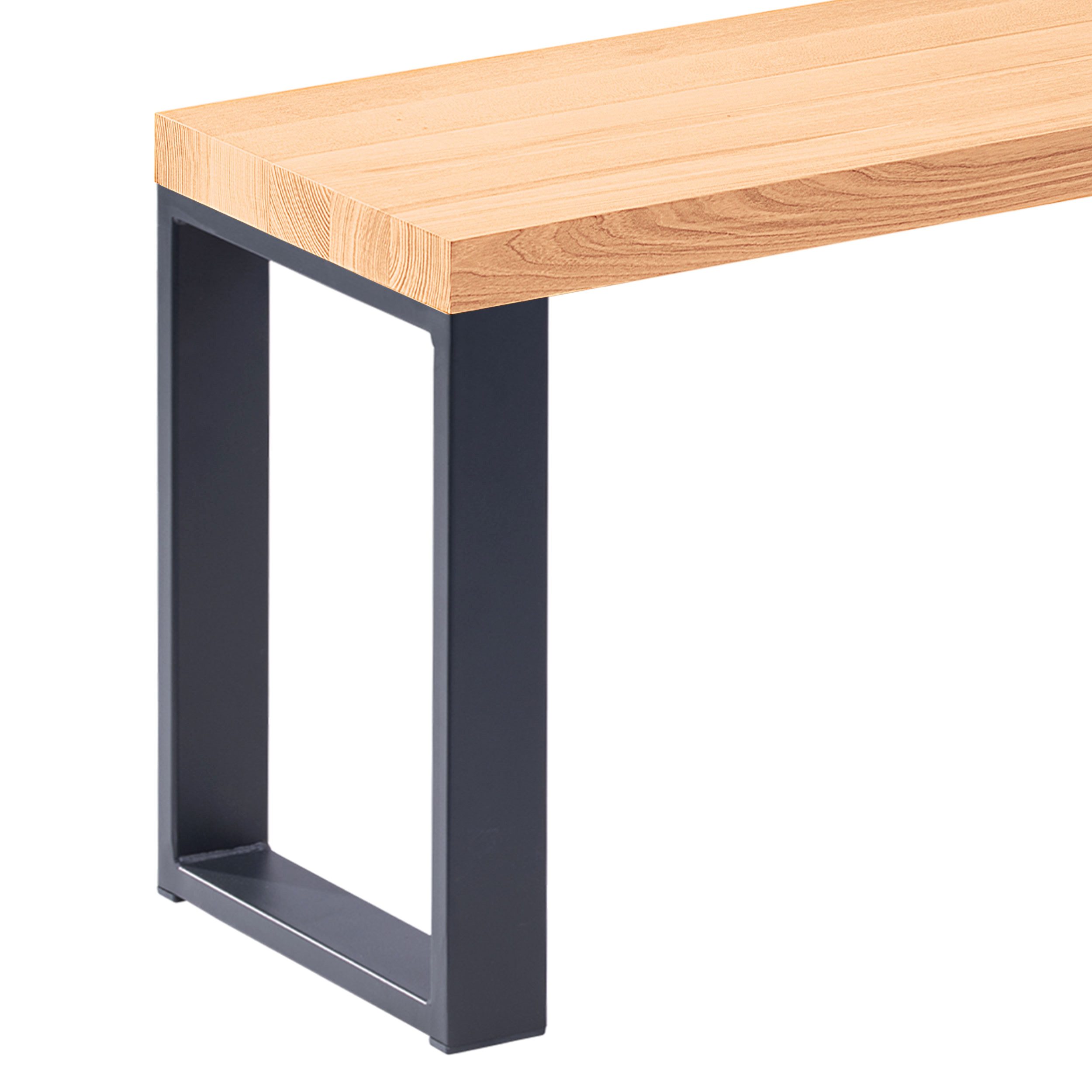LAMO Manufaktur Sitzbank LSB Sitzbank (Komplett-Set, 3-Teilig), 40mm stake Massivholzplatte