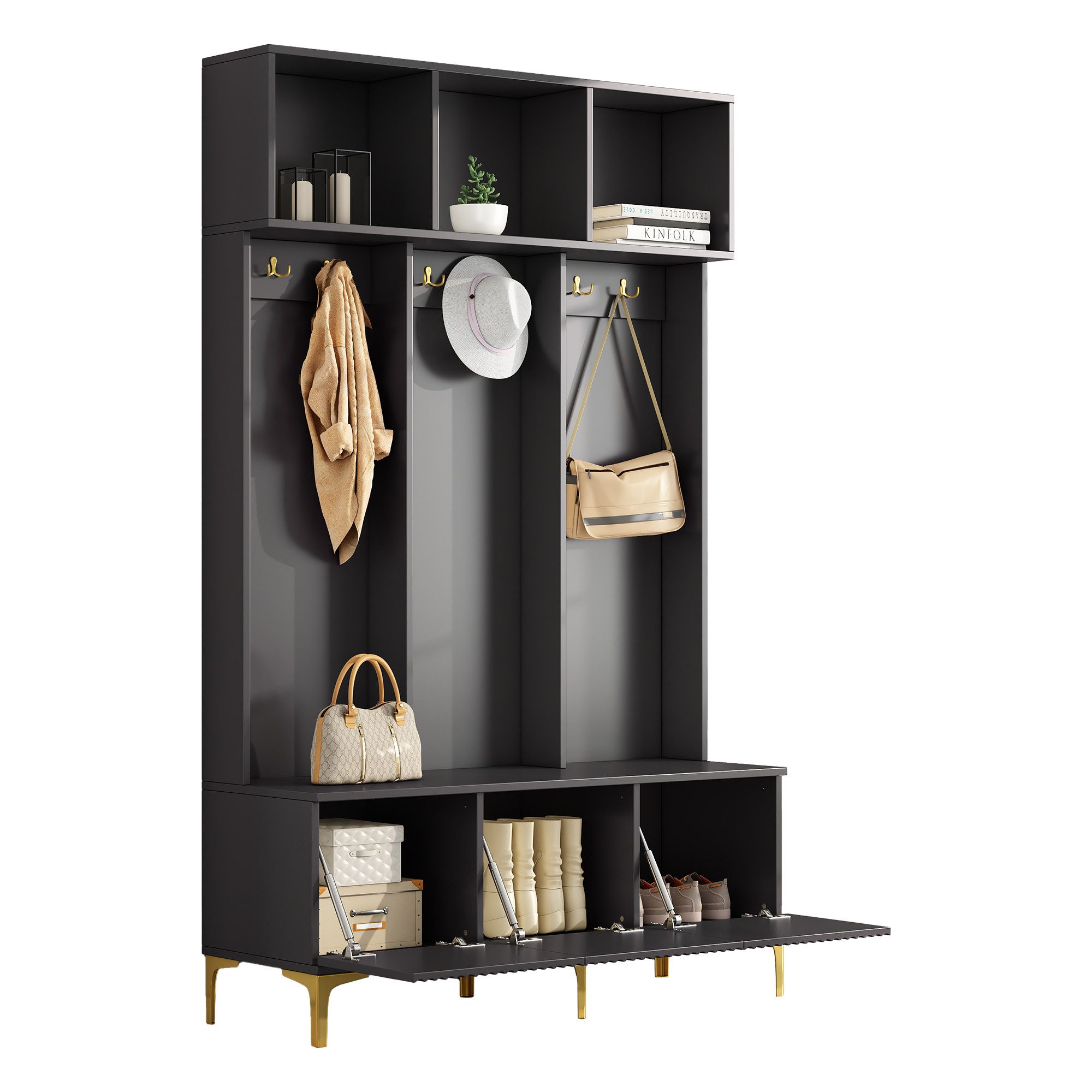 HAUSS SPOLE Garderoben-Set 120×40×191cm Kleiderschrank mit günstig online kaufen