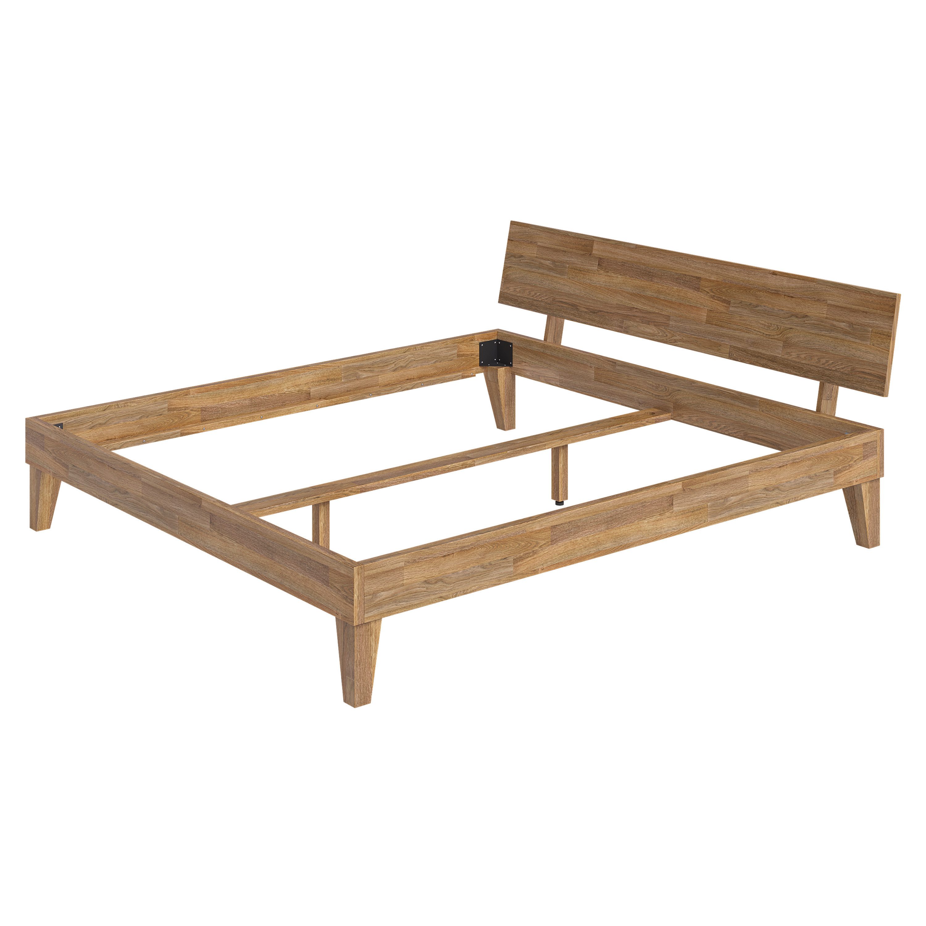 skølm Massivholzbett Asgard aus Eiche (geölt), Holzbett verfügbar in 120/14 günstig online kaufen