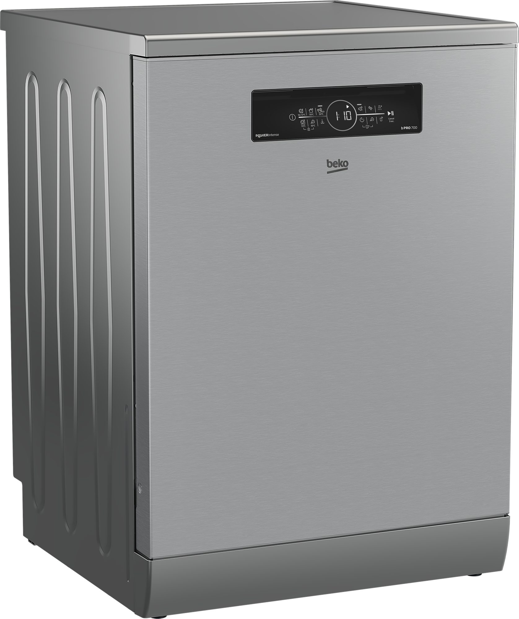 BEKO Standgeschirrspüler BDFN36462XP, 8,5 l, 14 Maßgedecke, Sehr geräuscharm mit einer Lautstärke von bis zu 38 dB