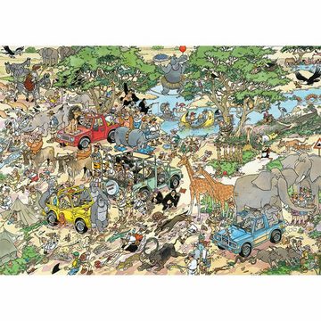 Jumbo Spiele Puzzle Jan van Haasteren - Safari & Sturm 2 x 1000 Teile, 1000 Puzzleteile
