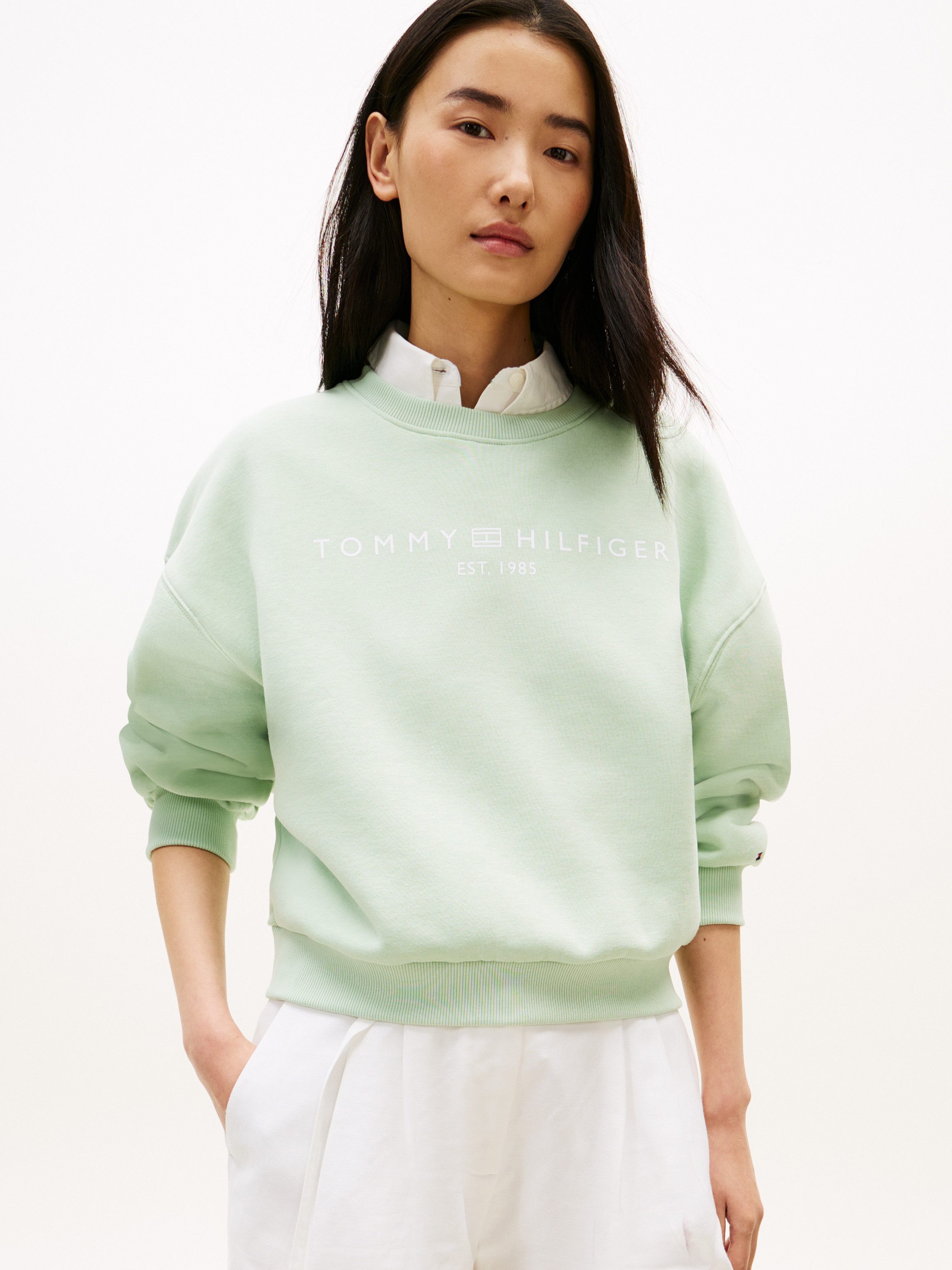 Tommy Hilfiger Sweatshirt CORP LOGO MDRN SWTSRT Baumwollmischung günstig online kaufen
