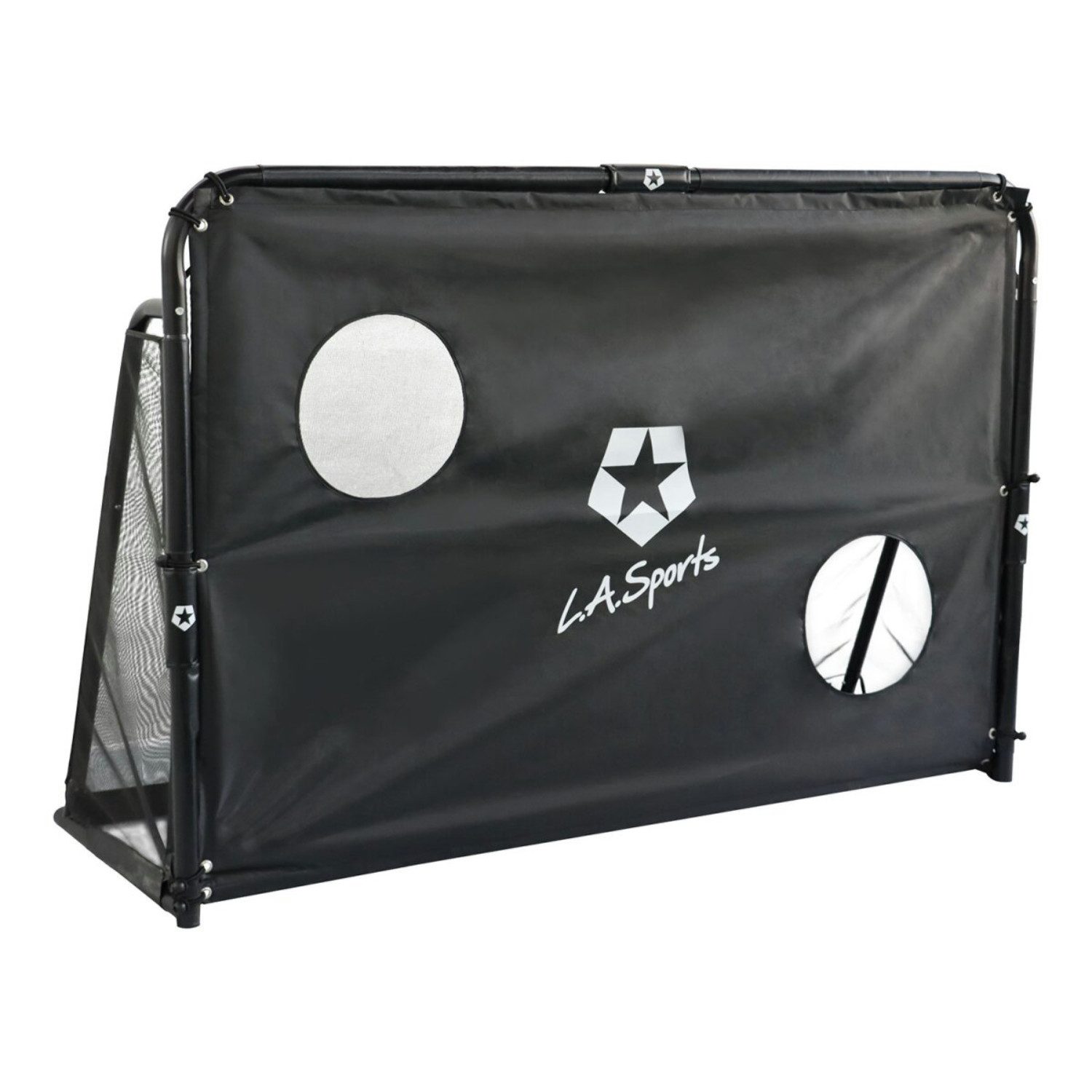 L.A. Sports Fußballtor "Champion" mit Torwand, mit abnehmbarer Torschusswand