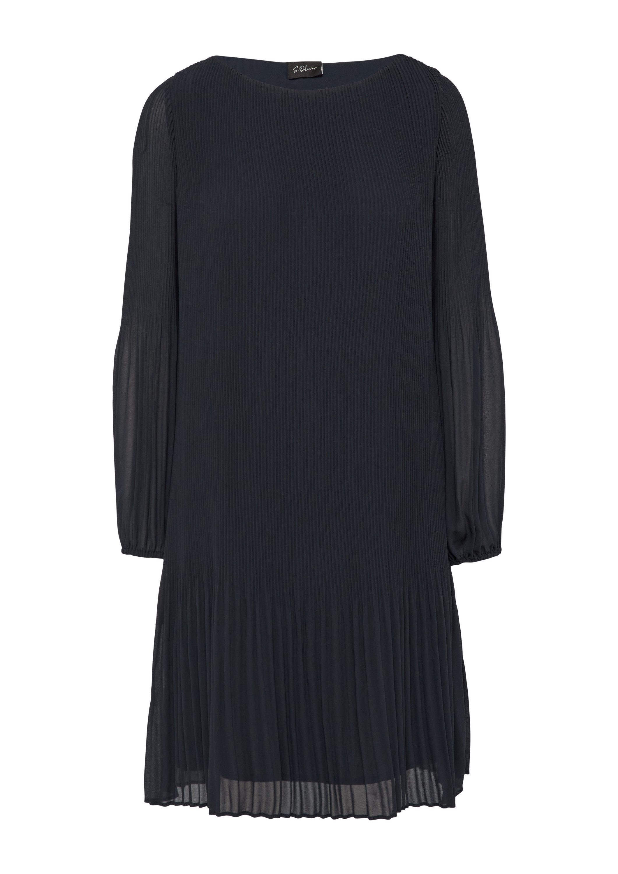 s.Oliver Minikleid Kleid Chiffonkleid im Relaxed Fit mit Plissee günstig online kaufen