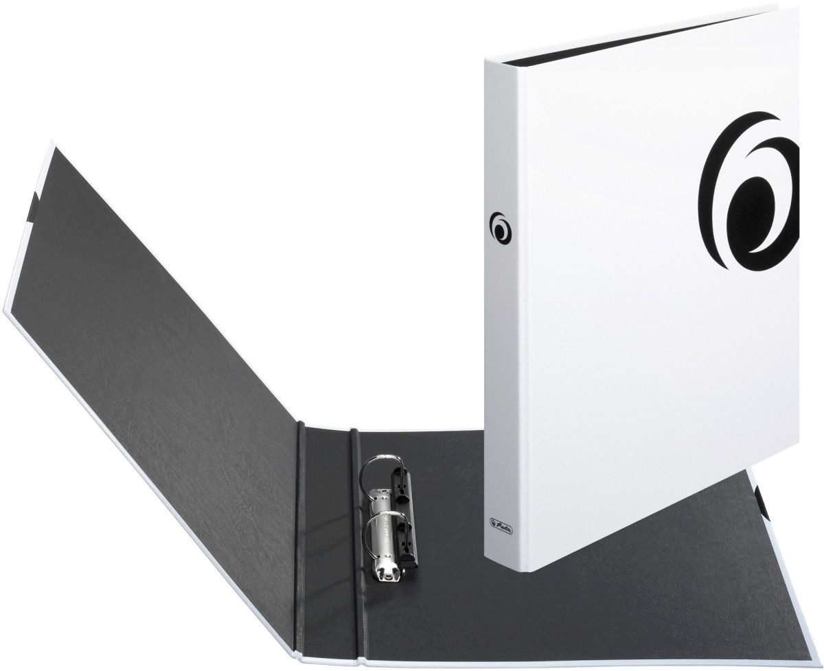 Herlitz Präsentationsordner Ringbuch Fresh Colour 2 Ringe A4 25mm weiß maX.file