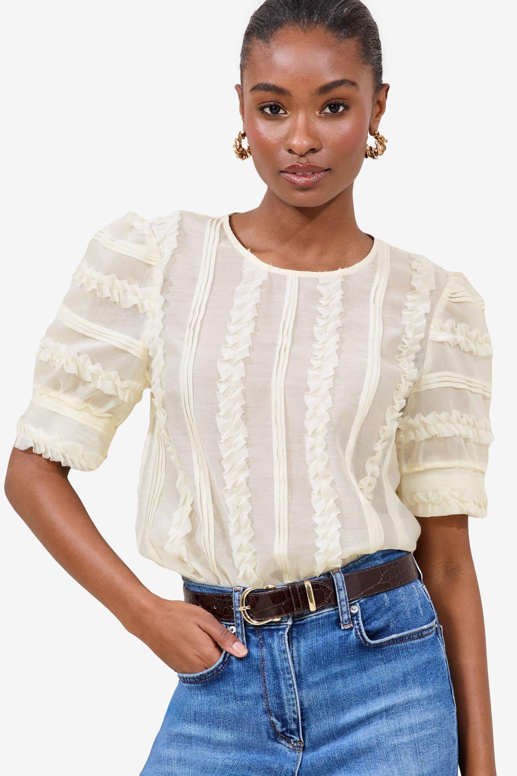 T-Shirt Lipsy T-Shirt mit Puffärmeln, Regular