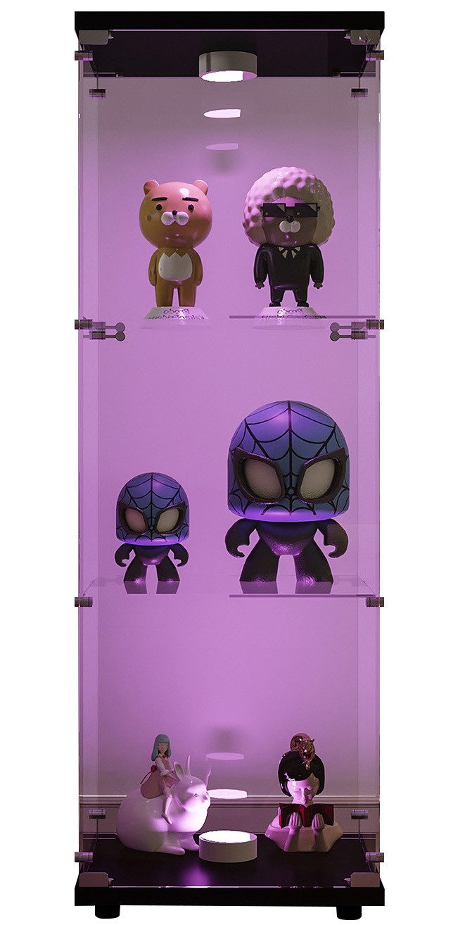 FUROKOY Glasvitrine Vitrinenschrank mit Glastüren und günstig online kaufen