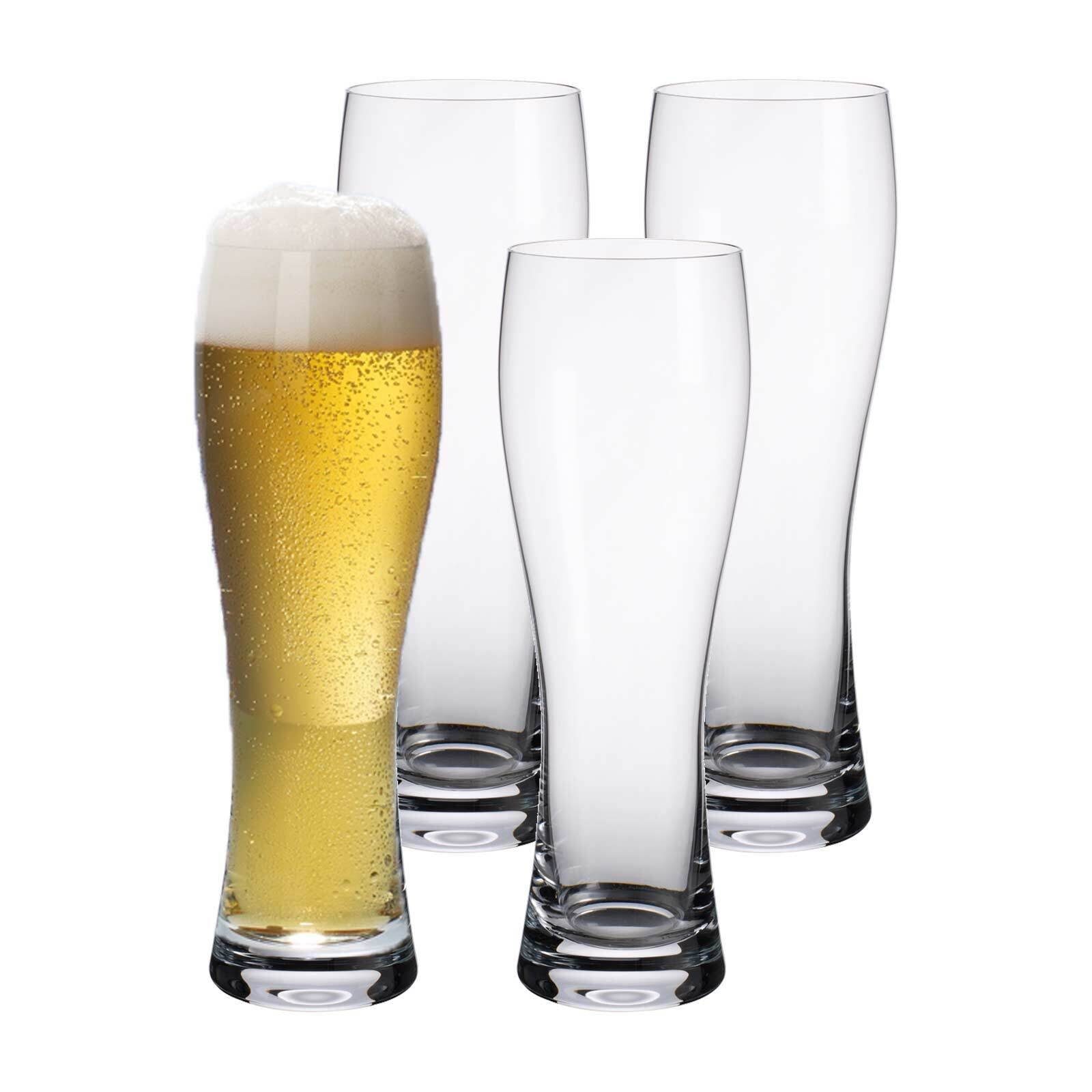 Villeroy & Boch Bierglas Purismo Beer Weizengläser 400 ml 4er Set, Glas