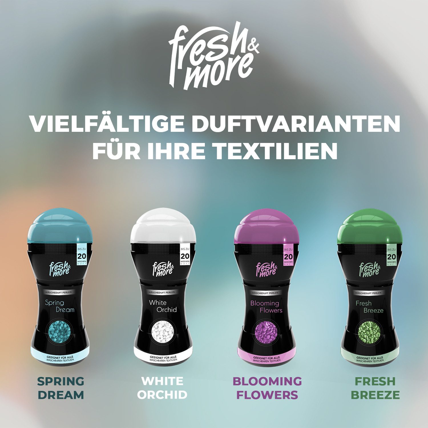 fresh & more Wäscheparfüm (4-St., Mix Paket), 210g 4er Pack