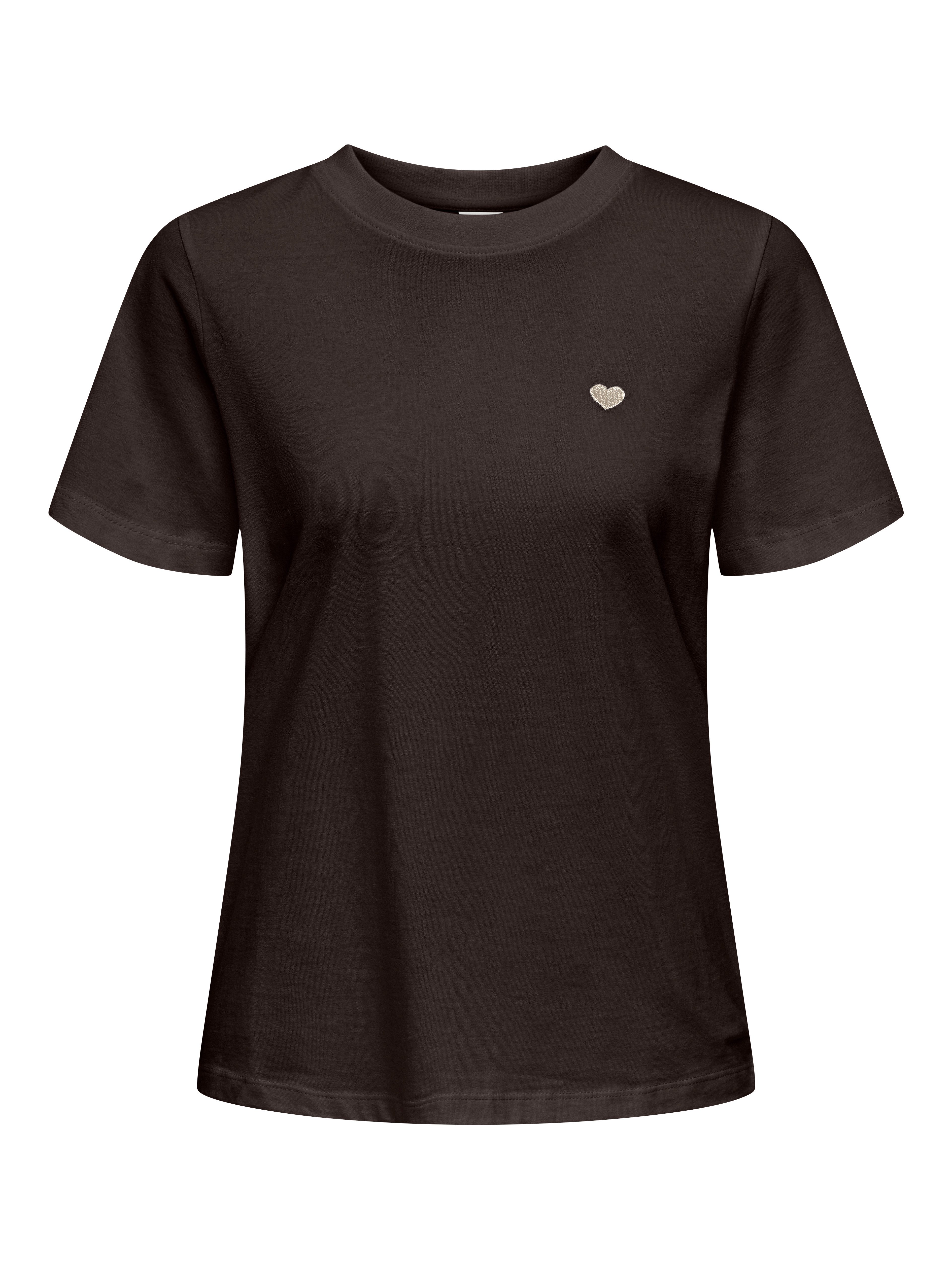 JDY Kurzarmshirt JDYPISA S/S PRINT TOP JRS NOOS mit Herz Stickerei günstig online kaufen