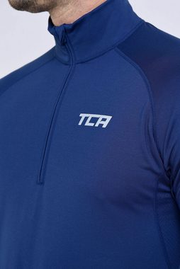 TCA Langarmshirt TCA Winter Run Langarm Laufshirt Herren - Blau, XL (1-tlg)