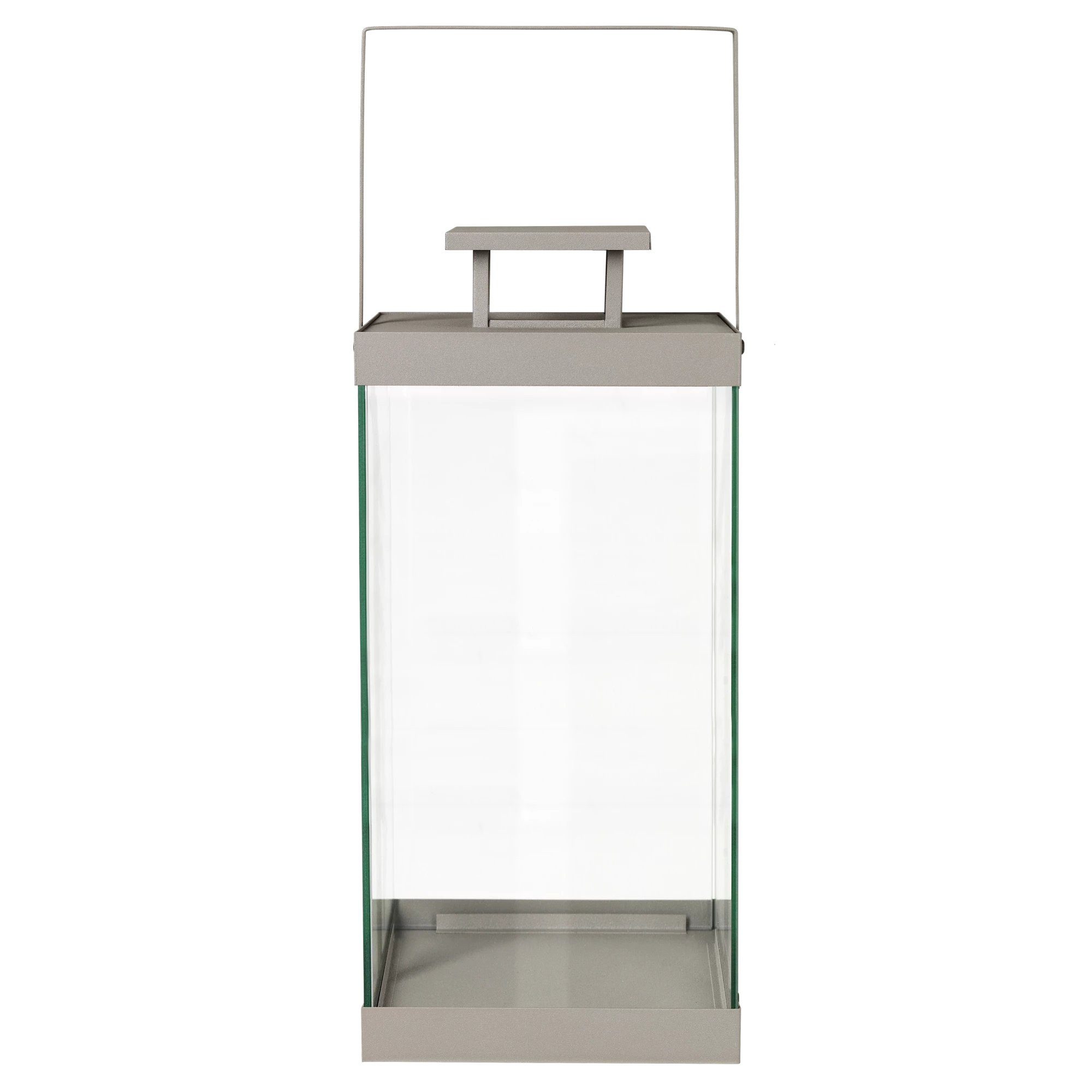 blomus Kerzenlaterne -FINCA- Laterne aus Stahl und Glas: Modernes Design für Innenräume, Stilvolles Design, Glasscheiben, Abnehmbarer Deckel, Geradliniger Griff