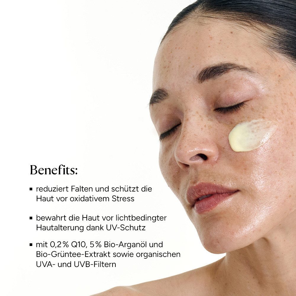 JUNGLÜCK Tagescreme Regenerierende Tagescreme SPF 50, 1-tlg., Antioxidative Feuchtigkeitspflege & Schutz für trockene und reife Haut