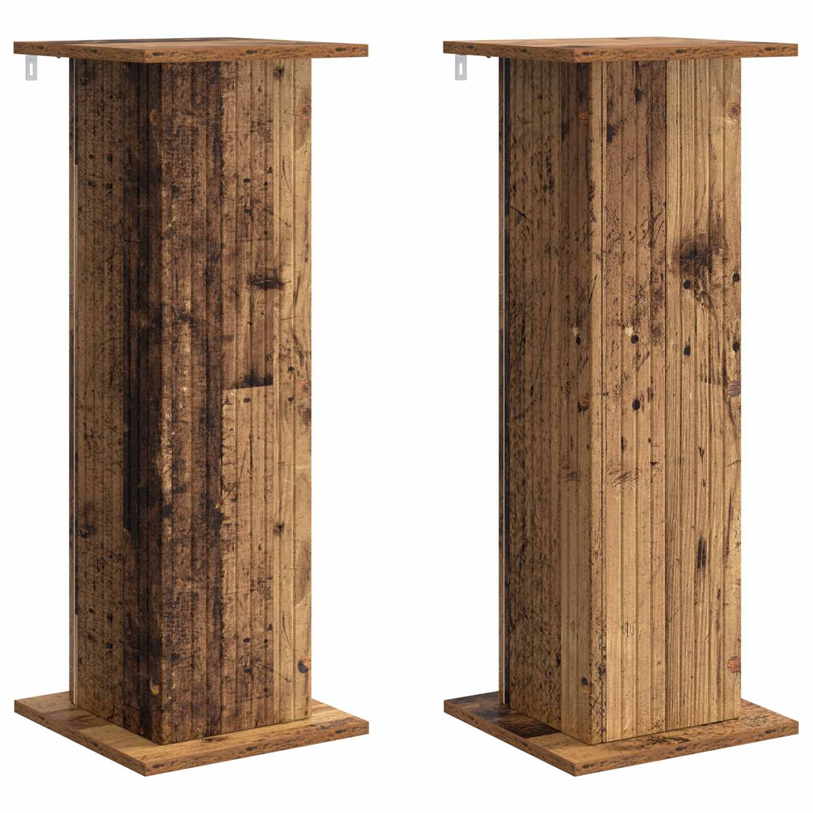vidaXL Blumenständer Pflanzenständer 2 pcs Altholz 30,5 x 30 x 80,5 cm Holzwerkstoff (2 St)