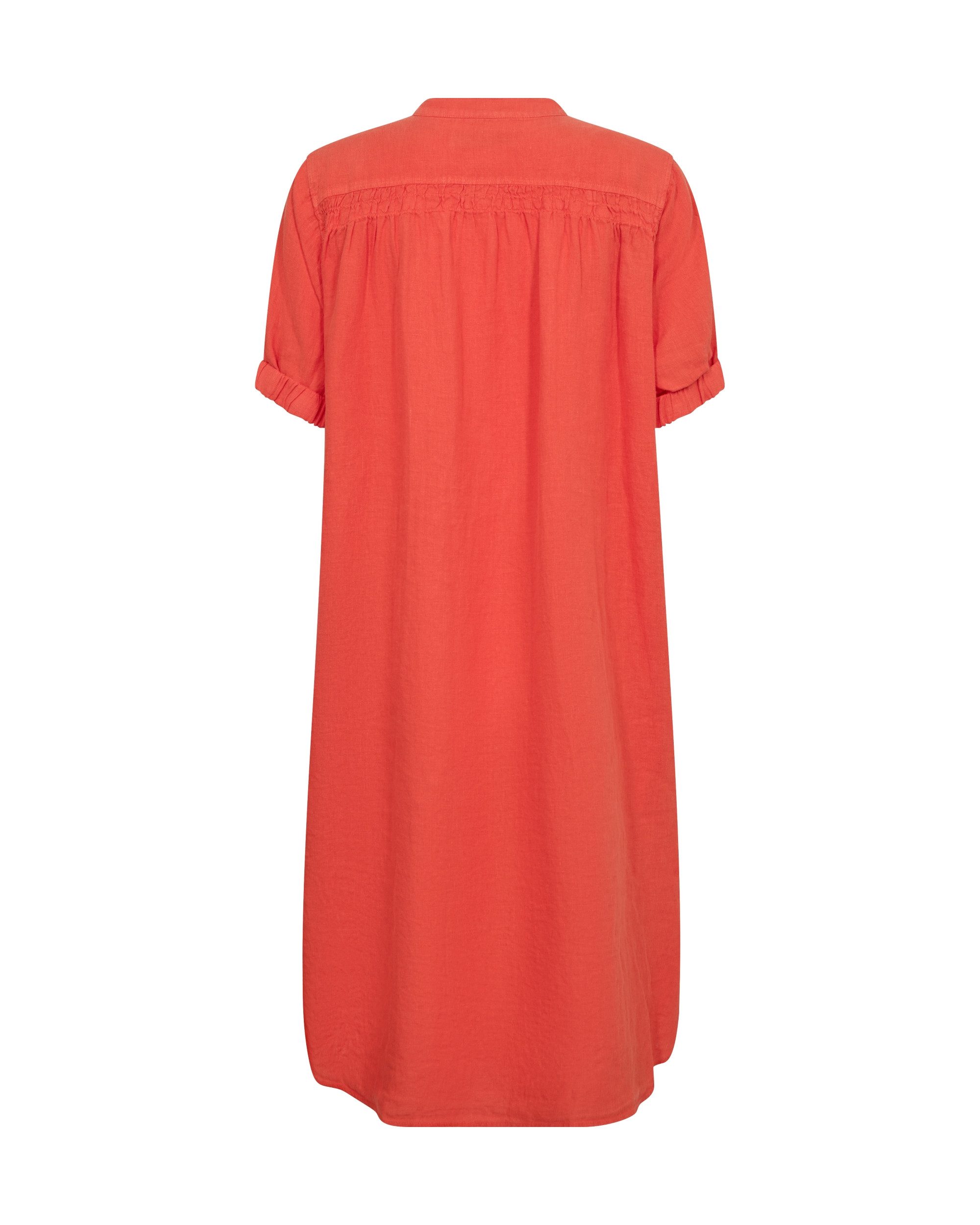 Mos Mosh Blusenkleid MMArleth SS Linen Dress Spicy Orange