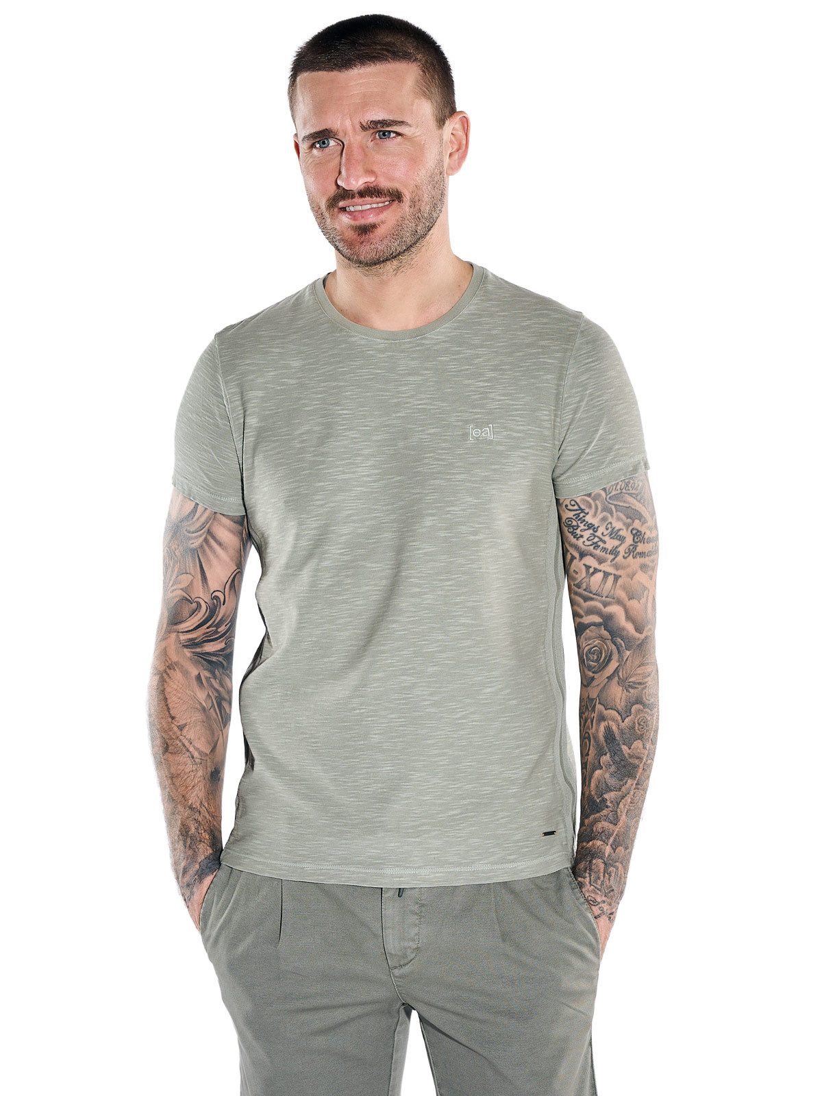 T-Shirt Herren Rundhals T-Shirt, Hellgruen