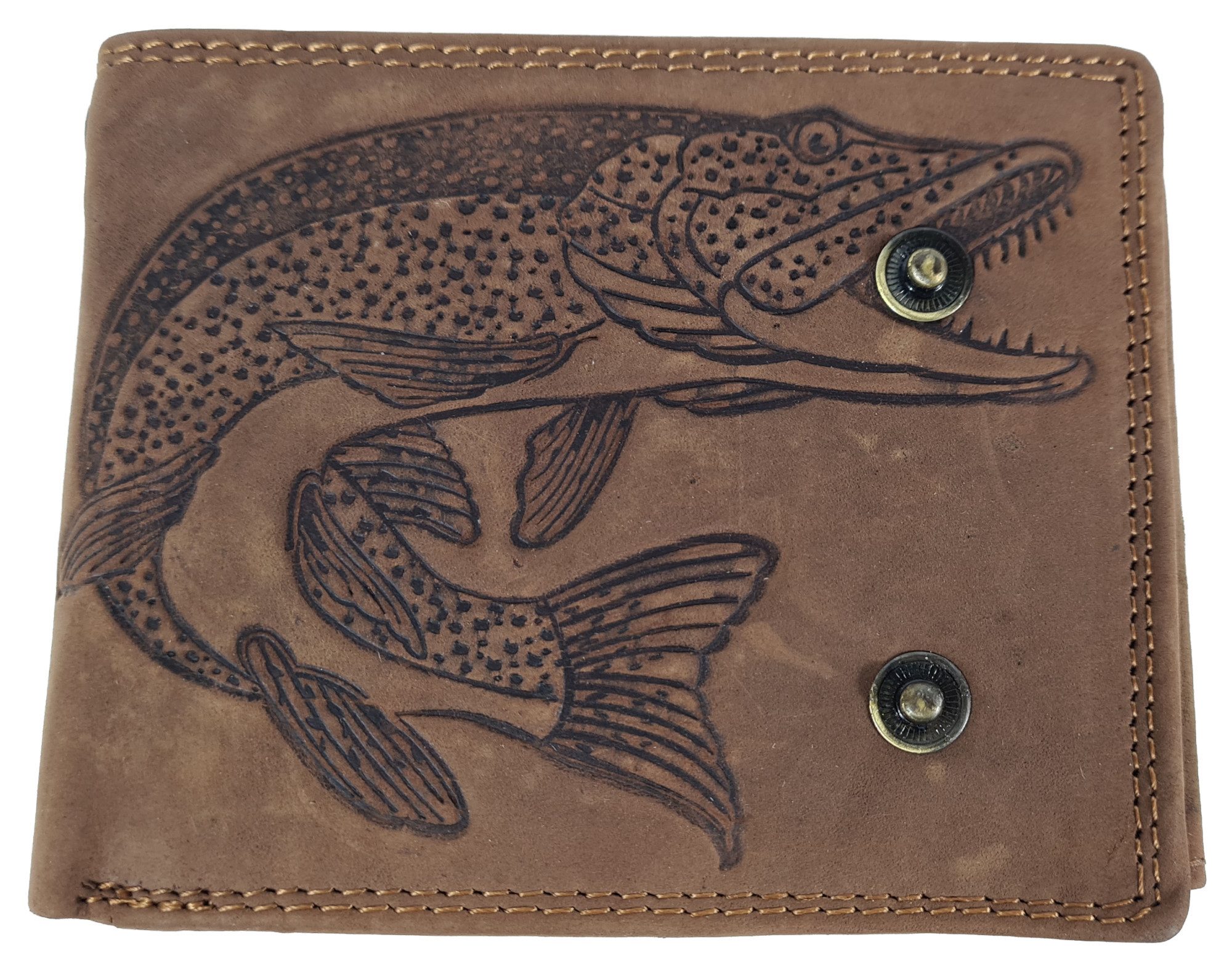 Einkaufszauber Geldbörse Echt Büffel-Leder Geldbeutel Sternzeichen Fisch mi günstig online kaufen
